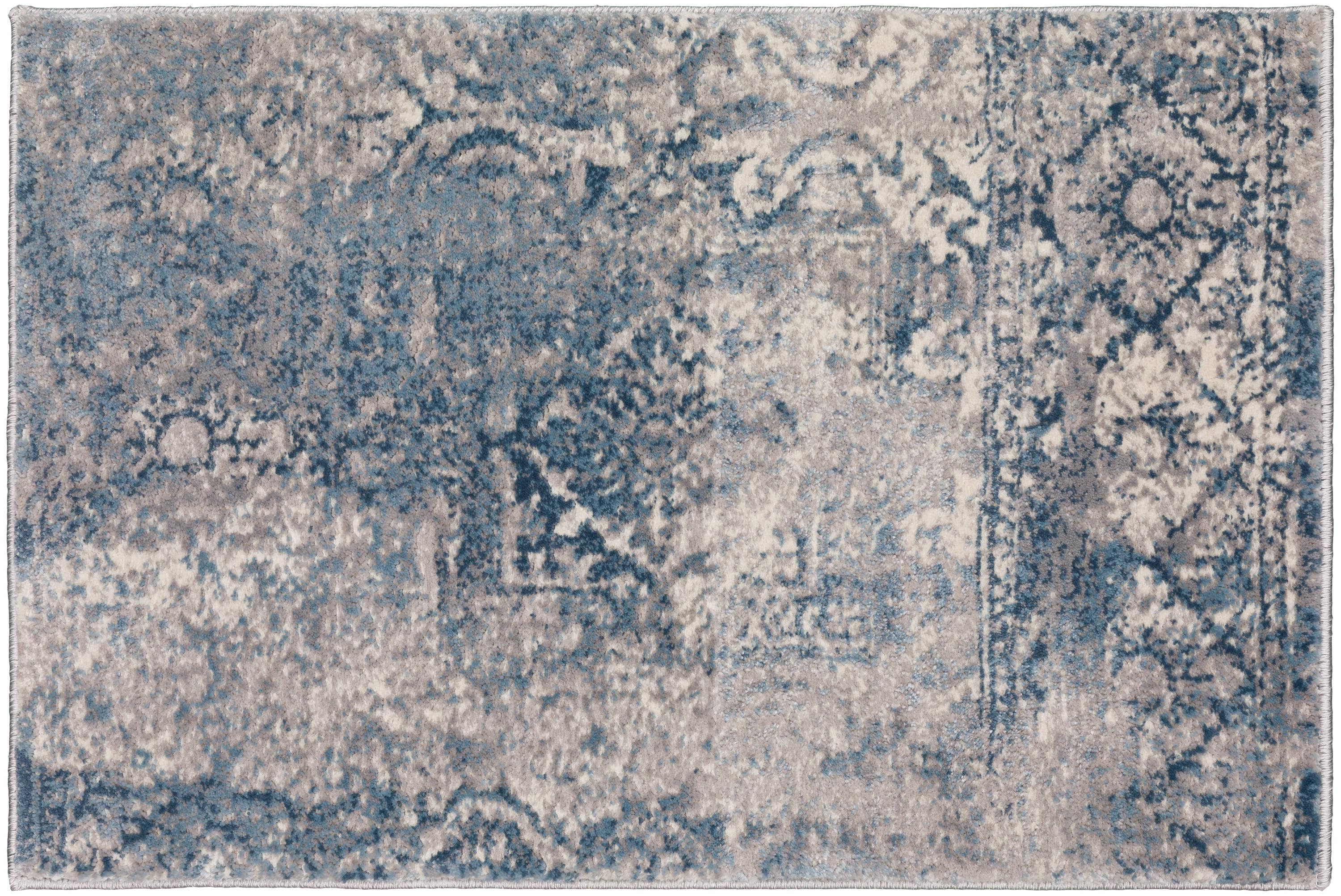 Addison Rugs ADA37BL20X30 Dayton 2 x 3 (ft) Woven Polypropylene Blue Rectangular Indoor Distressed/Overdyed Vintage Throw rug