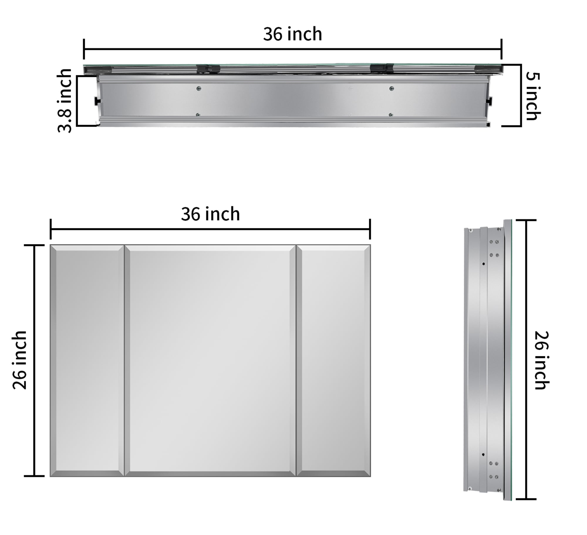 Bybafun YD5300010 Bathroom-Medicine-Cabinets - View #4