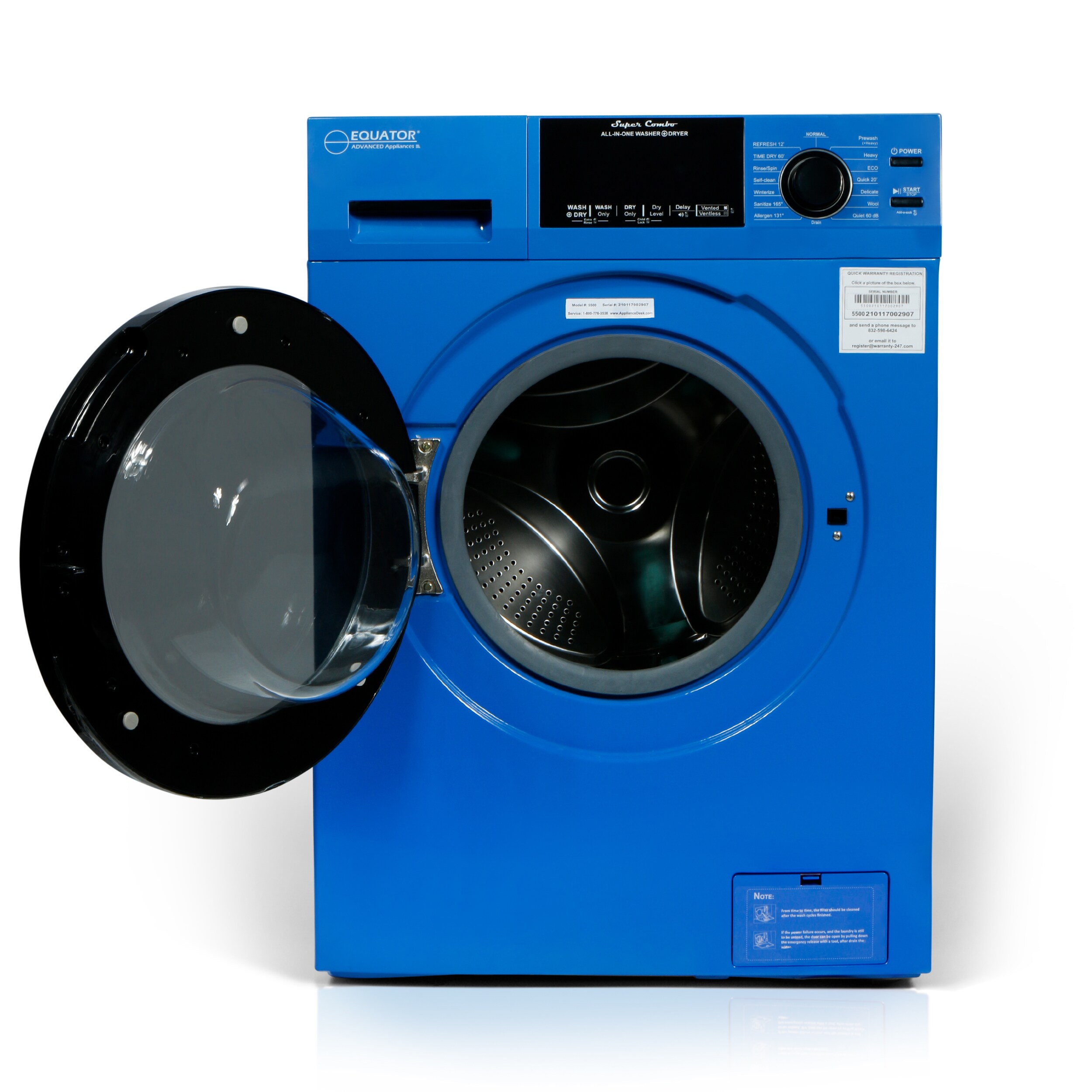 Equator Advanced Appliances EZ 5500 CV BLUE Combination-Washers-Dryers - View #2