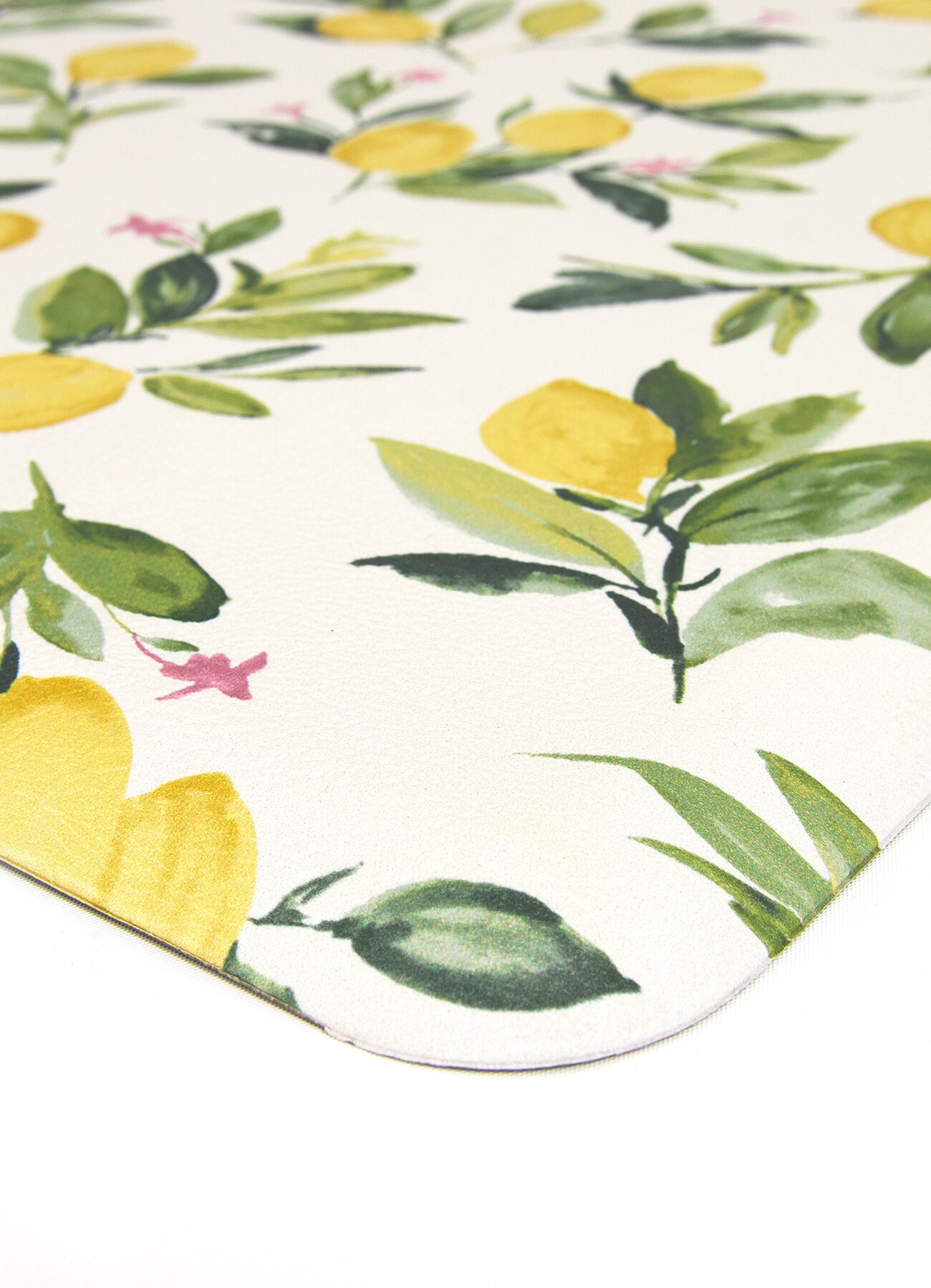 Limon Yellow and White Anti-Fatigue Comfort Mat, 60in x 20in