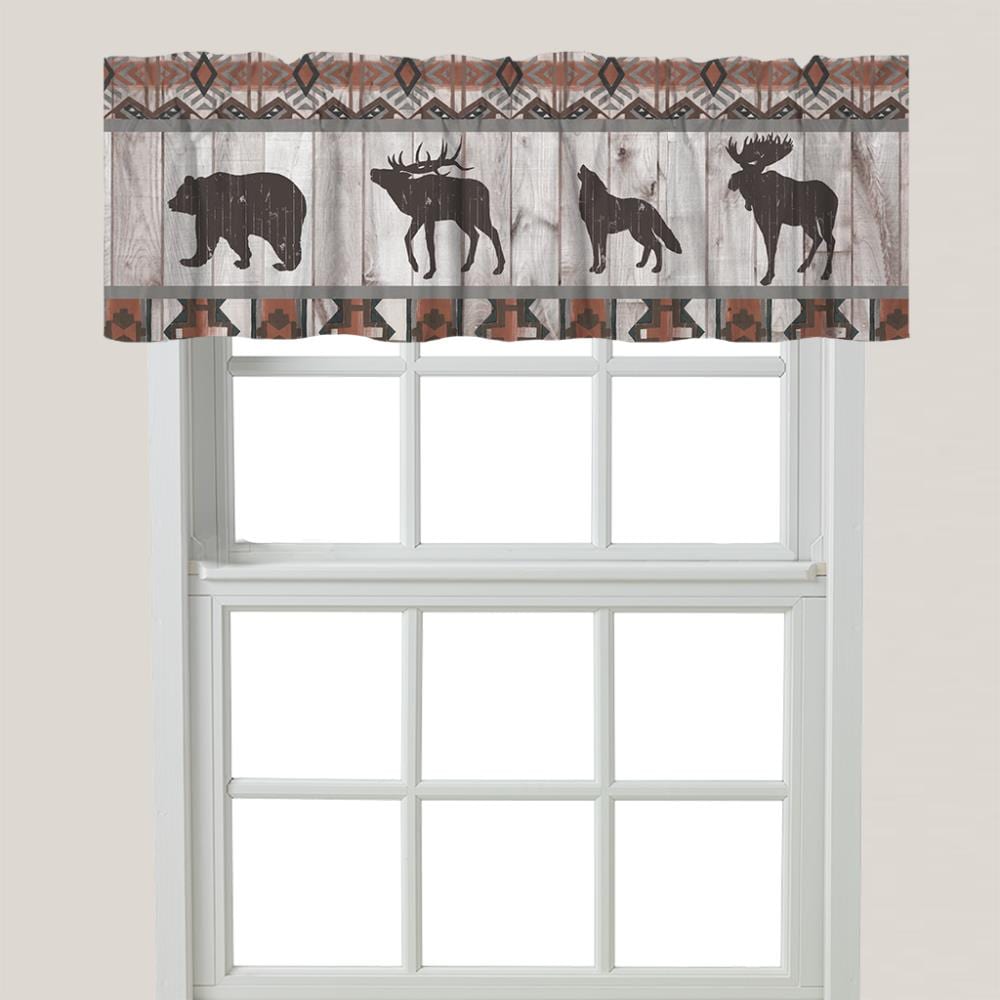 Laural Home SWLG6018WV Southwest lodge 18-Inches Multiple colors Polyester Rod pocket Valance