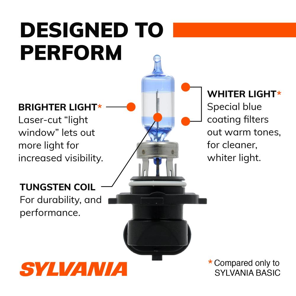 SYLVANIA 9005 ULTRA Halogen Forward Lighting Bulbs, White Light, 2 Pack ...