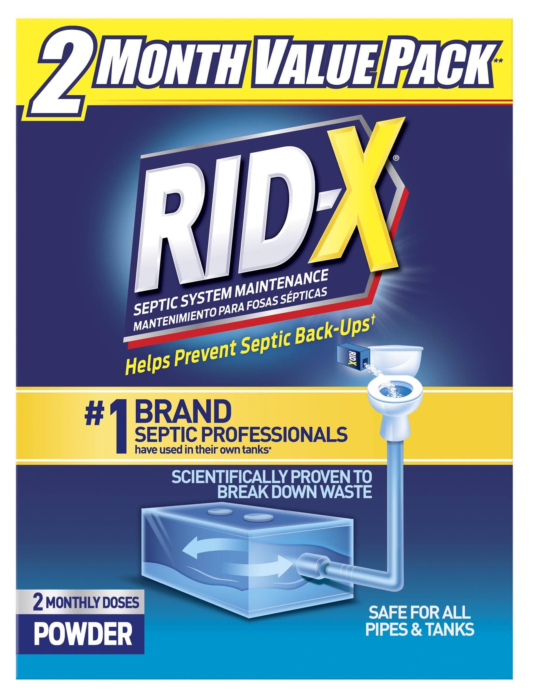 Rid-X Septic System Maintenance Powder 19-oz Septic Cleaner in the