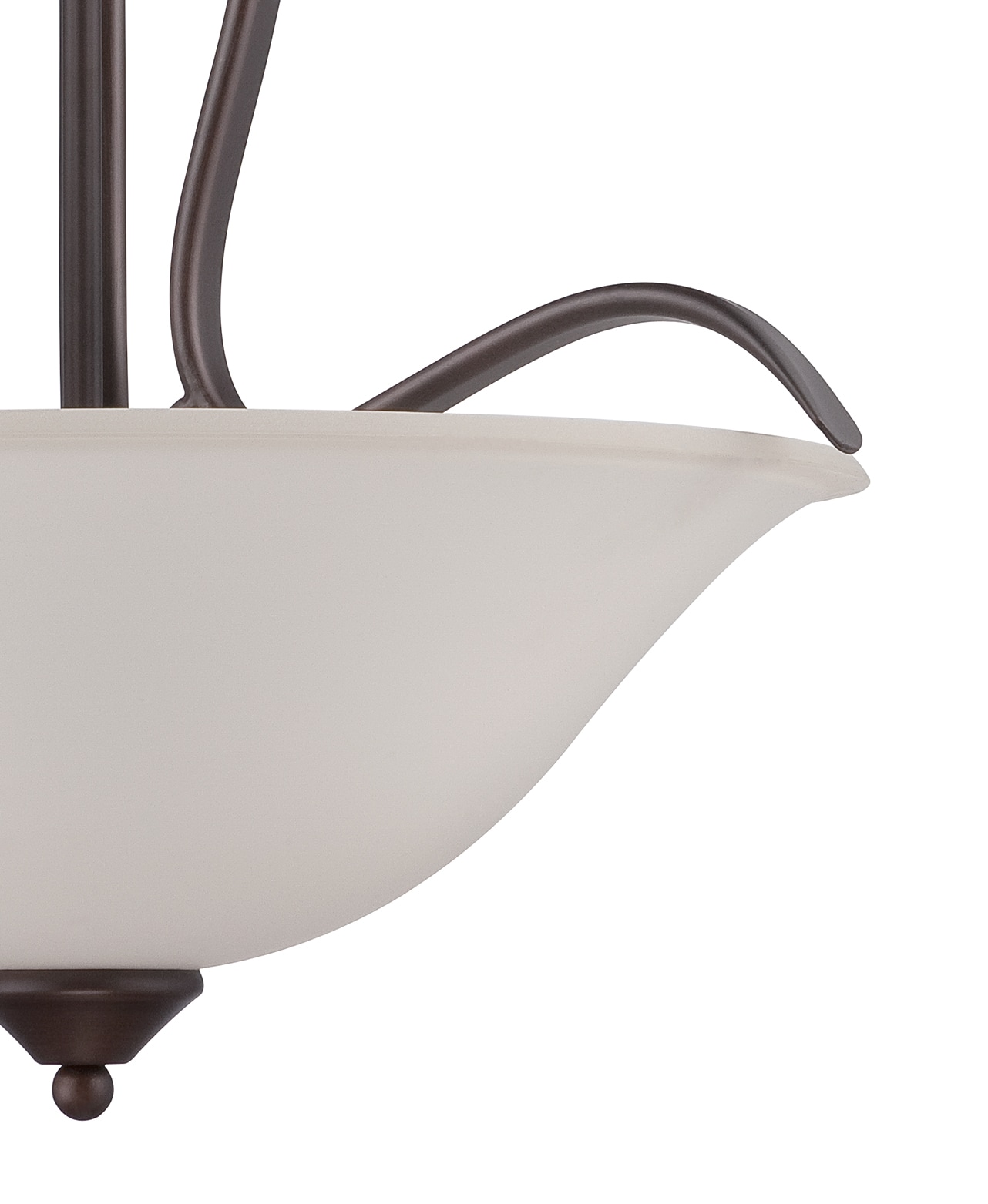 Northlake Aged Bronze 20" Steel Pendant Light with Frosted Glass