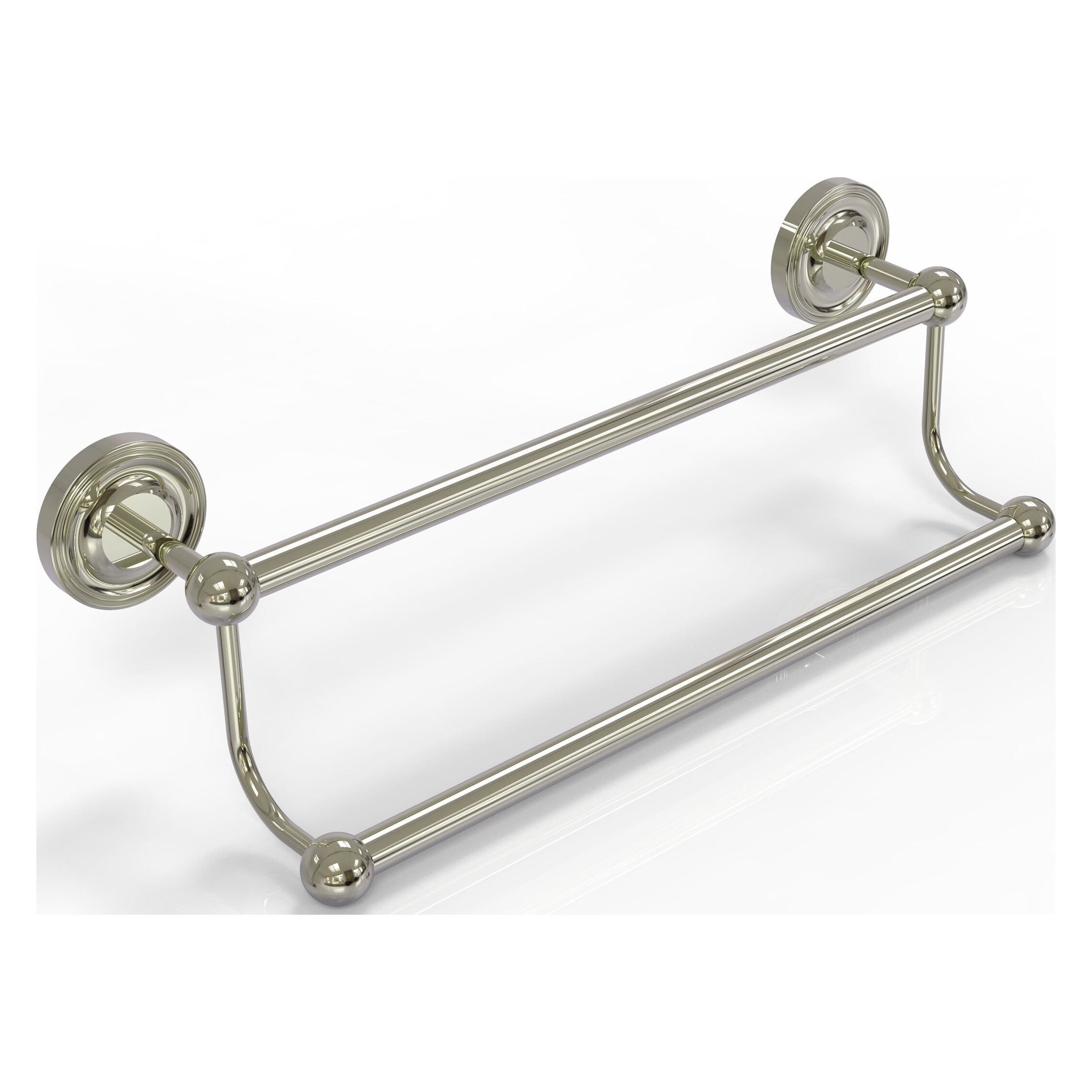 Allied Brass PR-72/24-PNI Prestige Regal 24-in double Polished Nickel Wall mount Double Towel Bar