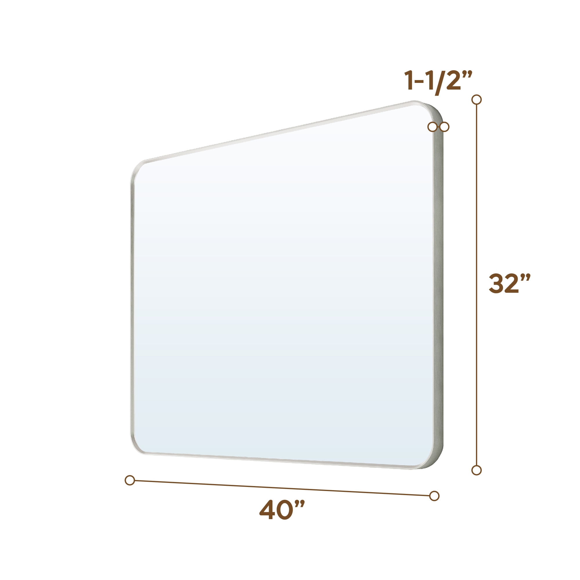 WELLFOR MD2832MR-WT Framed-Bath-Mirrors - View #9