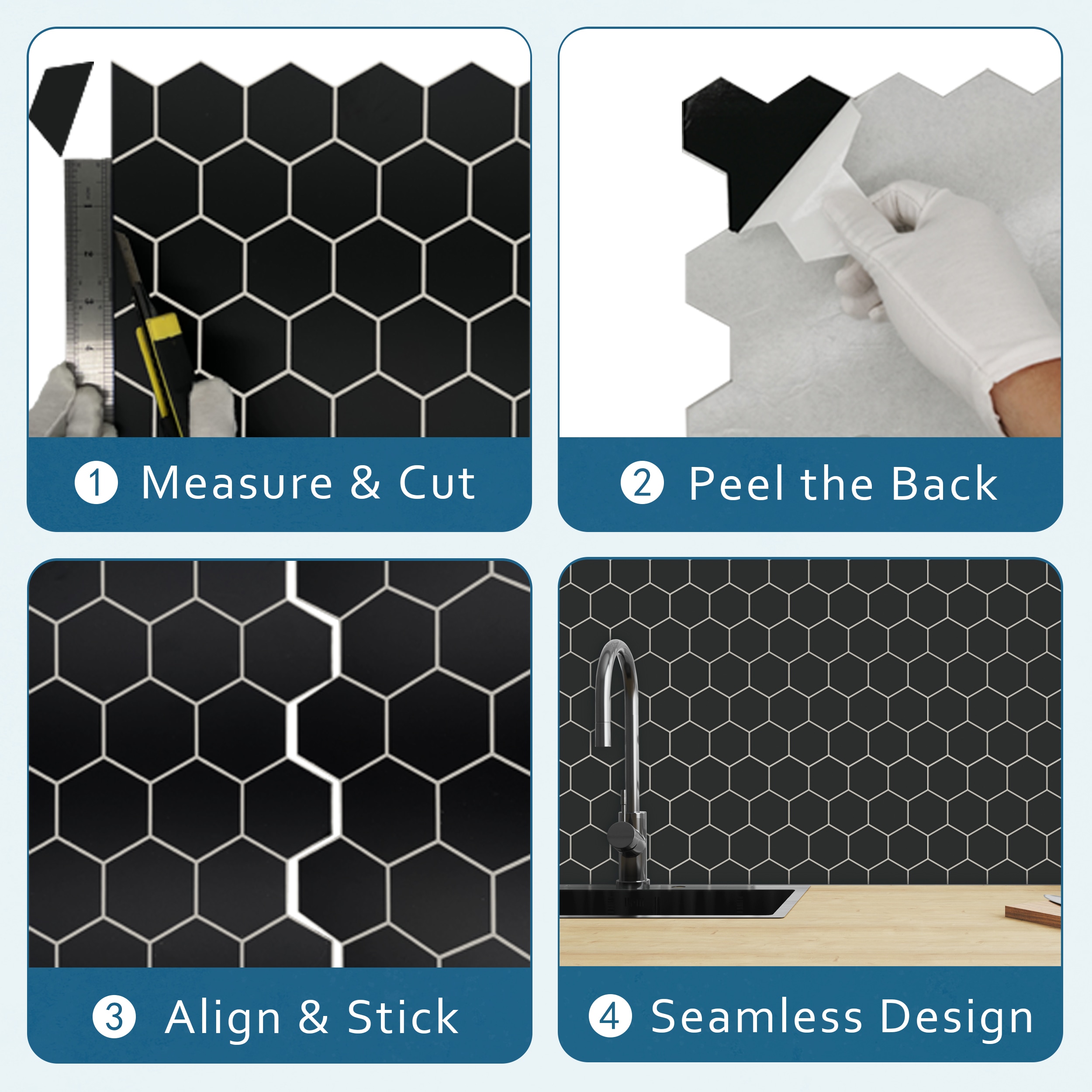 SUNWINGS HEX48-BLK-10 Ceramic-Tile - View #9