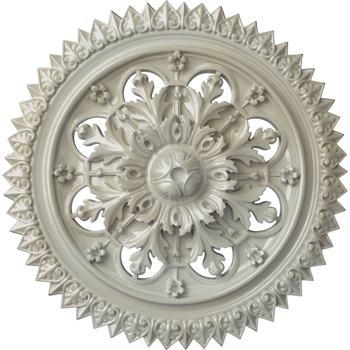 Ekena Millwork CM21YOFBS York 21.625-in W x 21.625-in L Painted Flash Blue Polyurethane Whole Ceiling Medallion