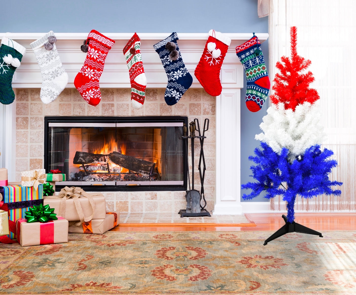 Tree Buddees RED WHT & BLU TREE Artificial-Christmas-Trees - View #5