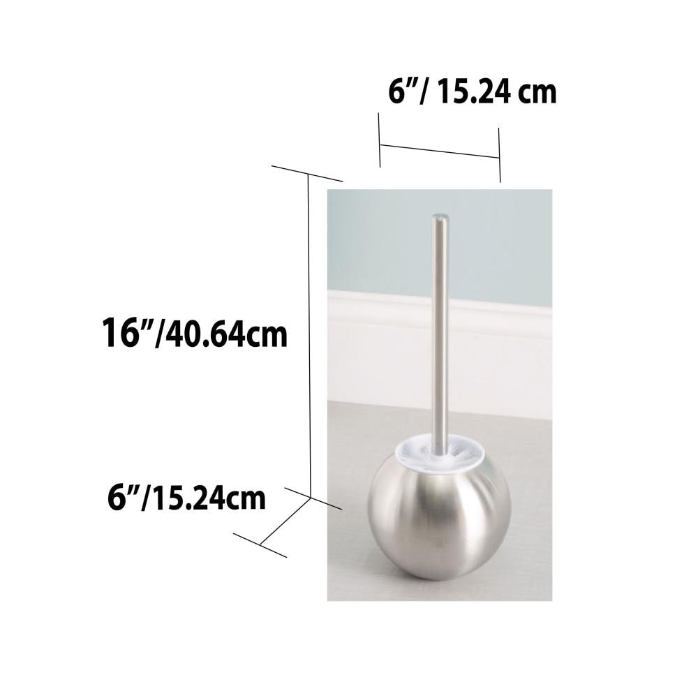Hideaway Toilet Brush with Heavy Weight Stainless Steel Handle