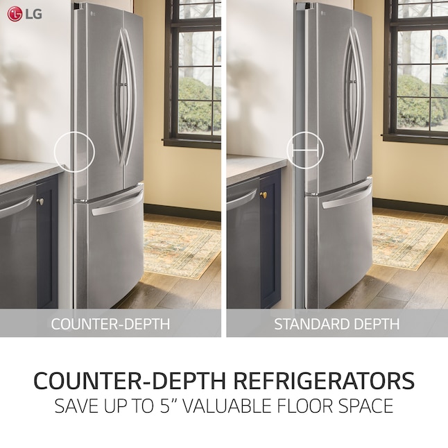 French Door Refrigerator With Ice Maker