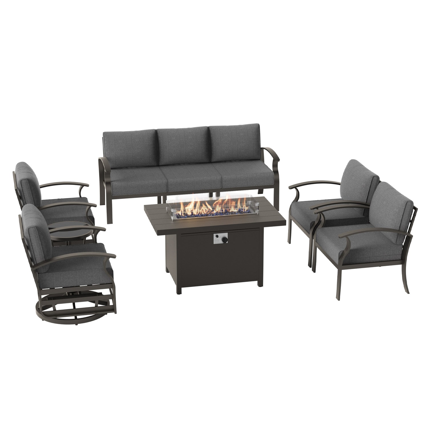 ALAULM LS-A-5S+3SRC-GREY Patio-Conversation-Sets - View #8