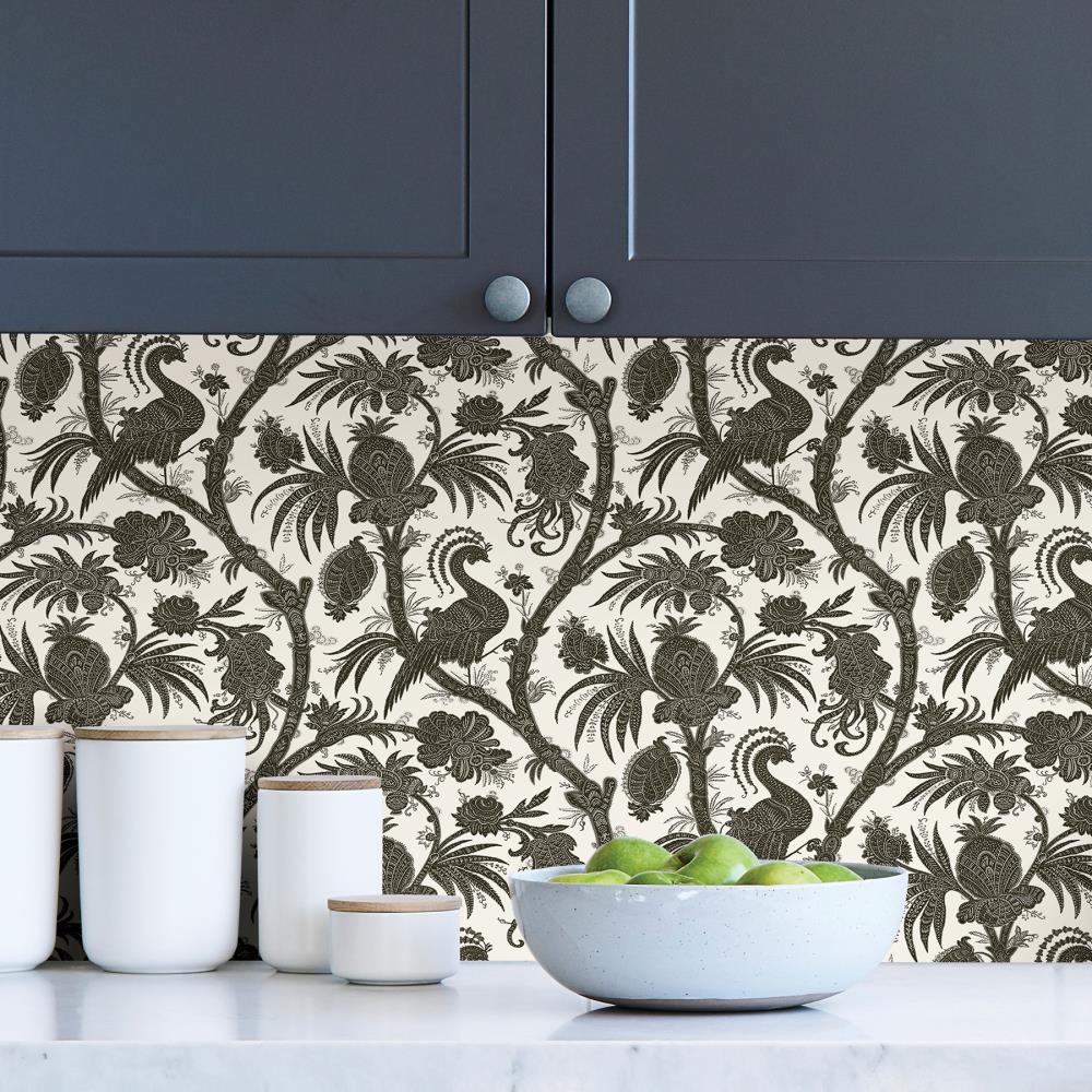 Regal Peacock Peel And Stick Removable Wallpaper