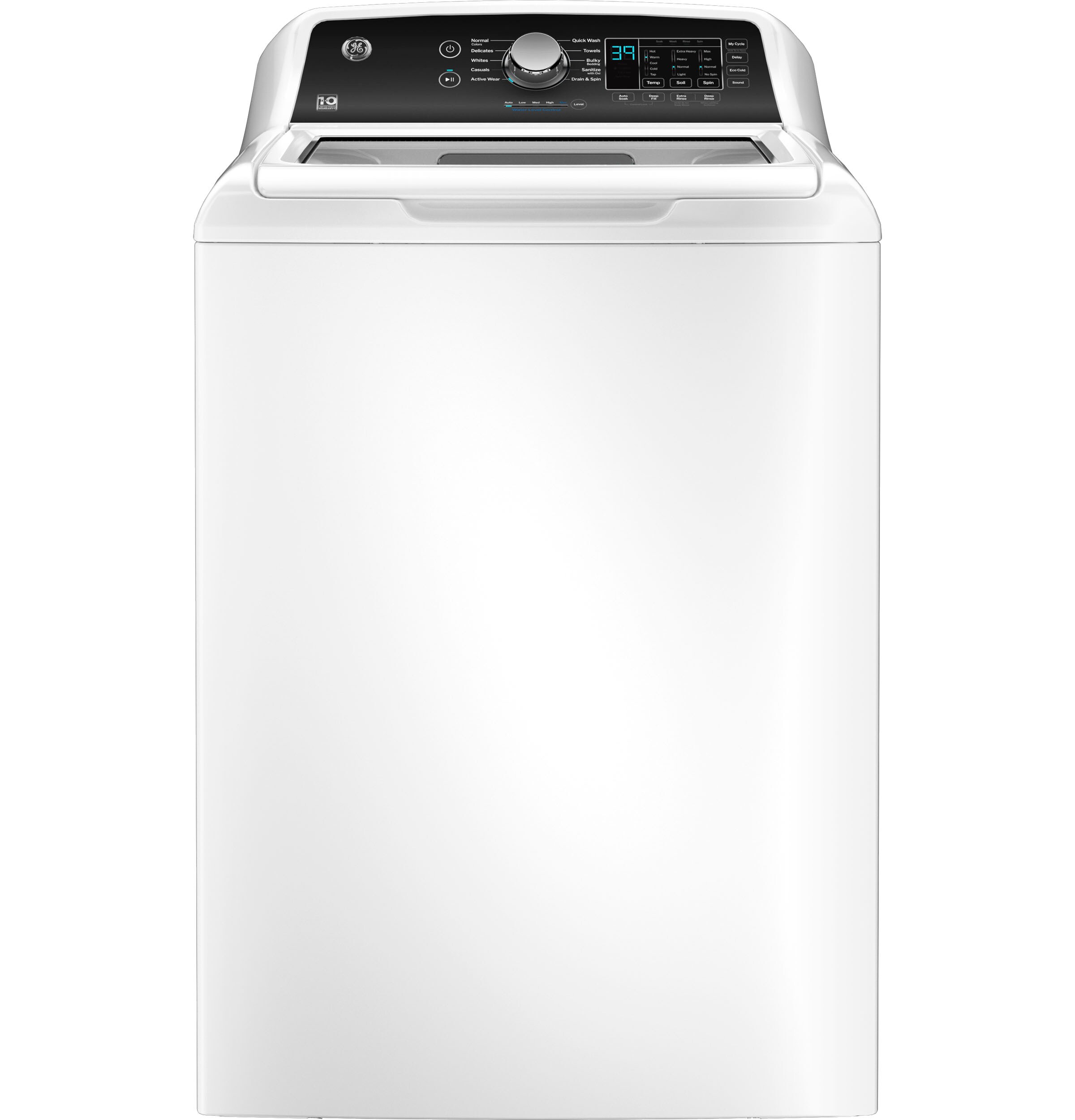 GE 4.5 cu ft High Efficiency Top Load Washer with Deep Fill and Electric Dryer
