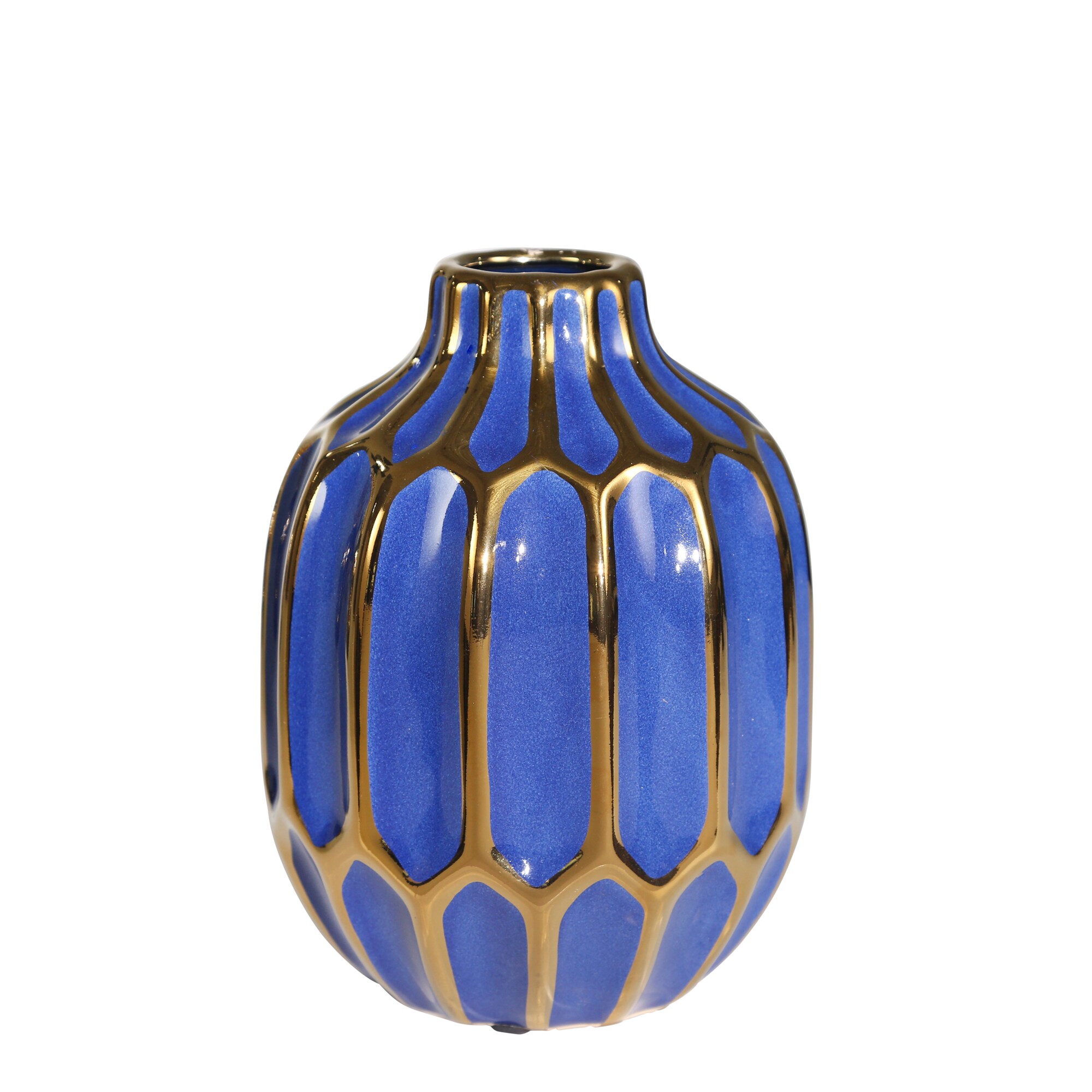Sagebrook Home 13035-12 Blue Ceramic Modern Sculpture