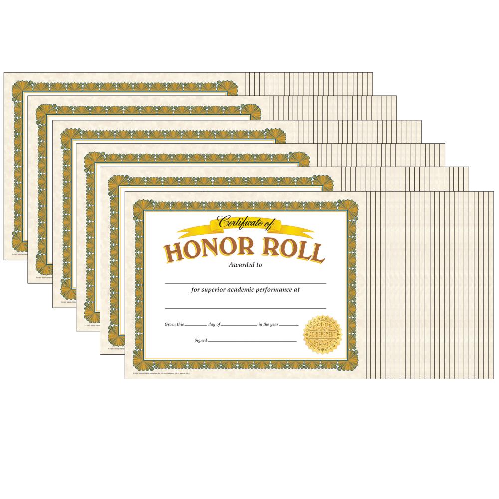Eeuwigdurend fout donker TREND Enterprises Honor Roll Classic Certificates, 30 Per Pack, 6 Packs at  Lowes.com