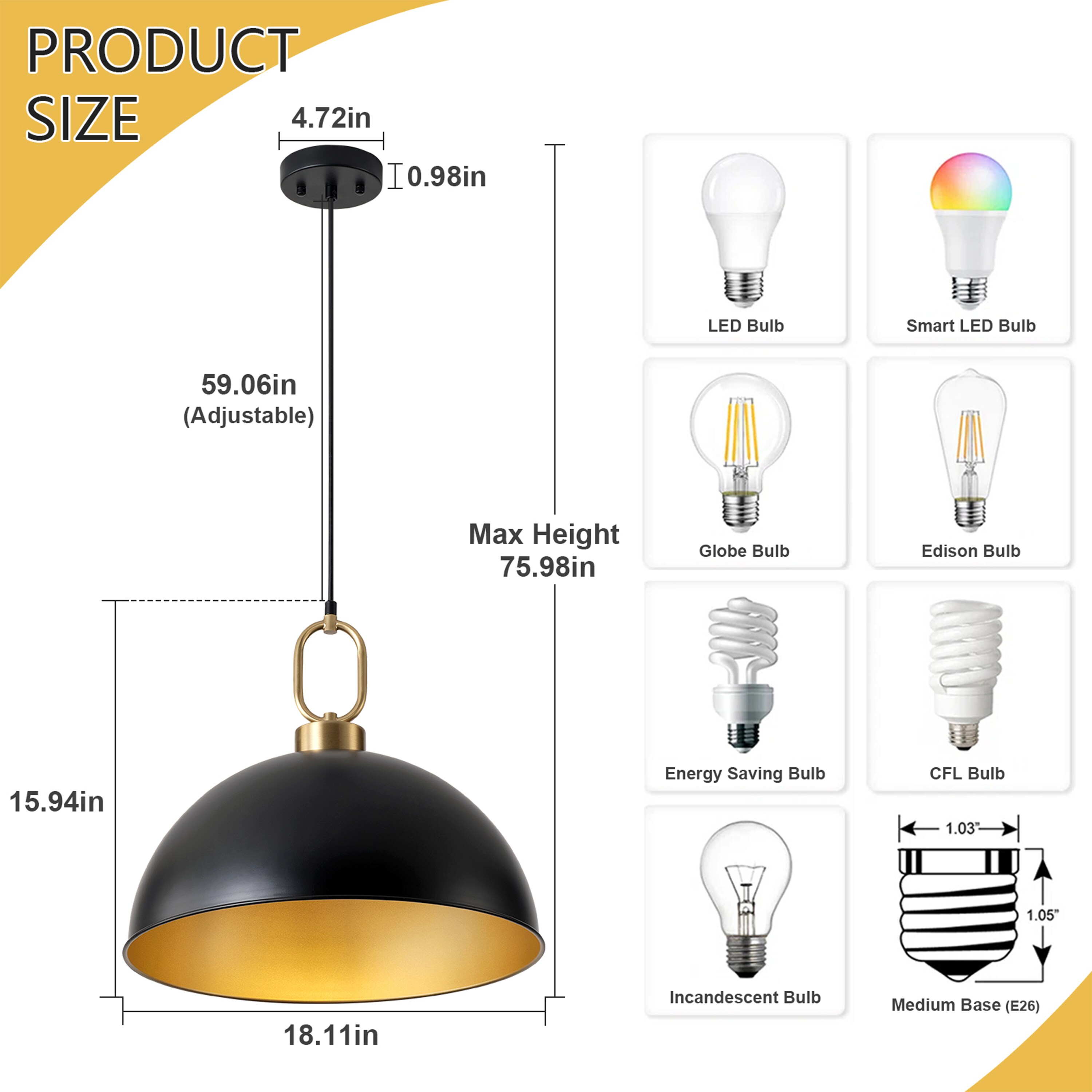 GoYeel ZP063D45 Pendant-Lights - View #3