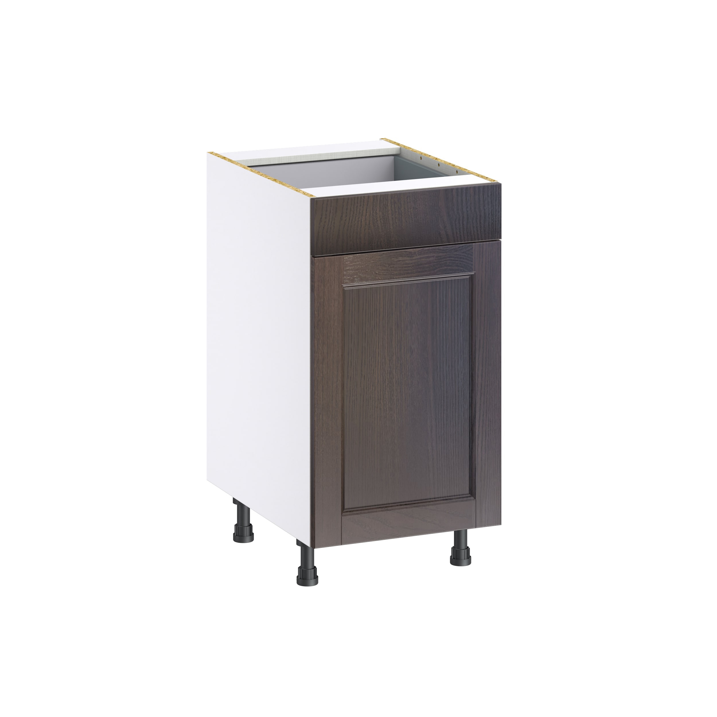 Hugo&Borg 18-in W x 34.5-in H x 24-in D Wood 1-Drawer Base Fully Assembled Cabinet (Recessed Panel Style)