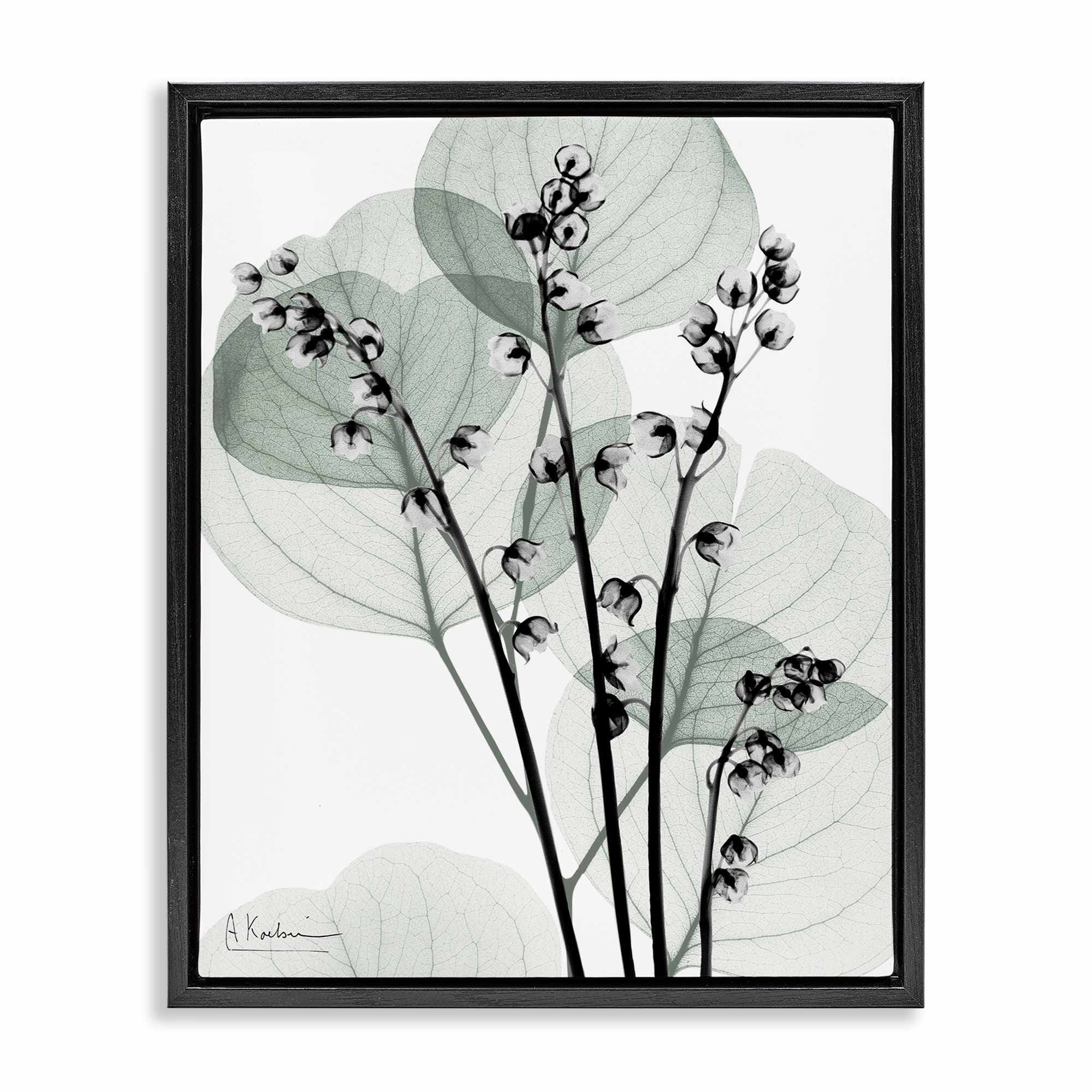 Stupell Industries BS-009-FFB-24X30 Fresh Minimalist Herbs Black Framed Floater Canvas Wall Art By Albert Koetsier 25 x 31