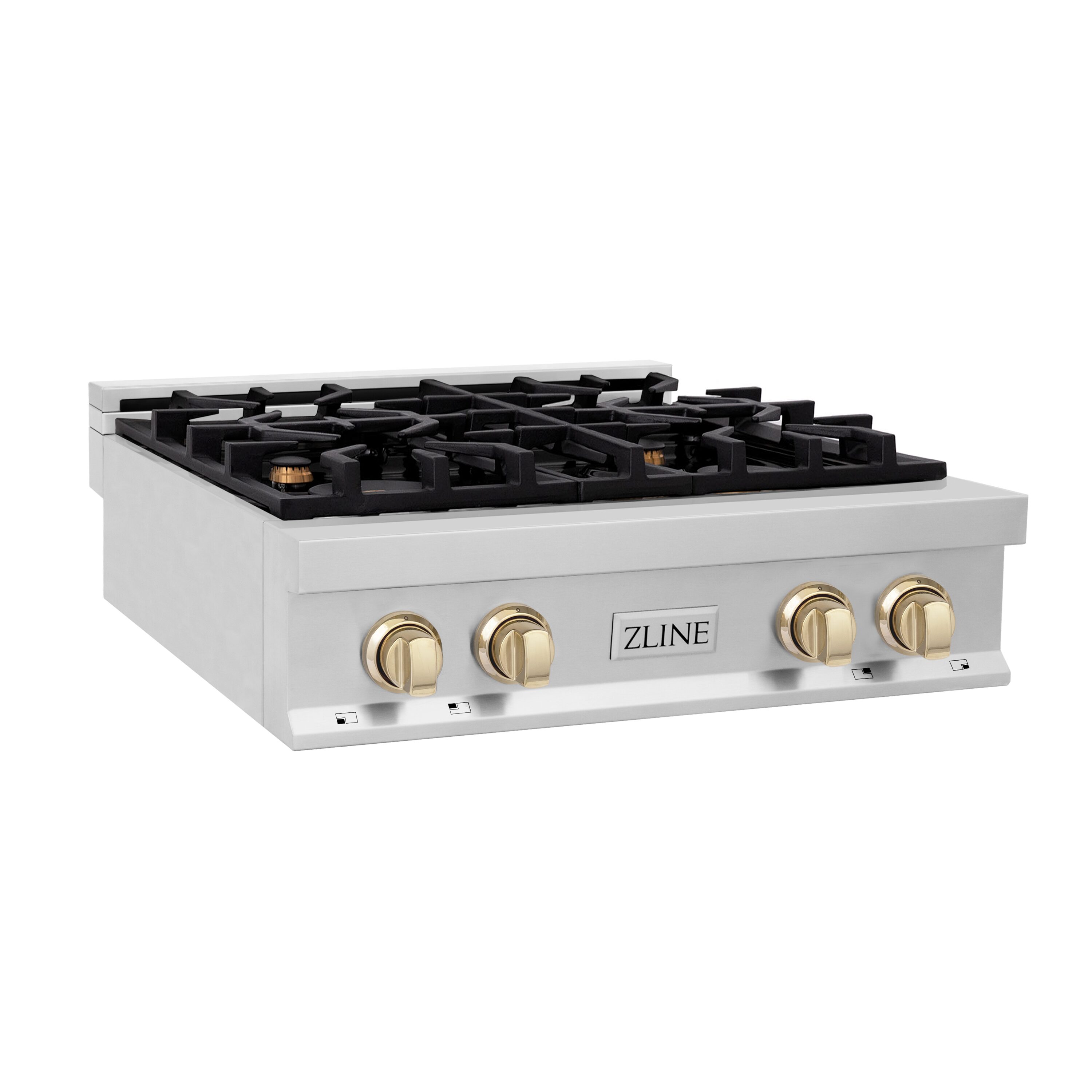 ZLINE KITCHEN & BATH RTZ-30-G Professional Autograph Edition 30-in 4 burners Stainless steel Gas Cooktop