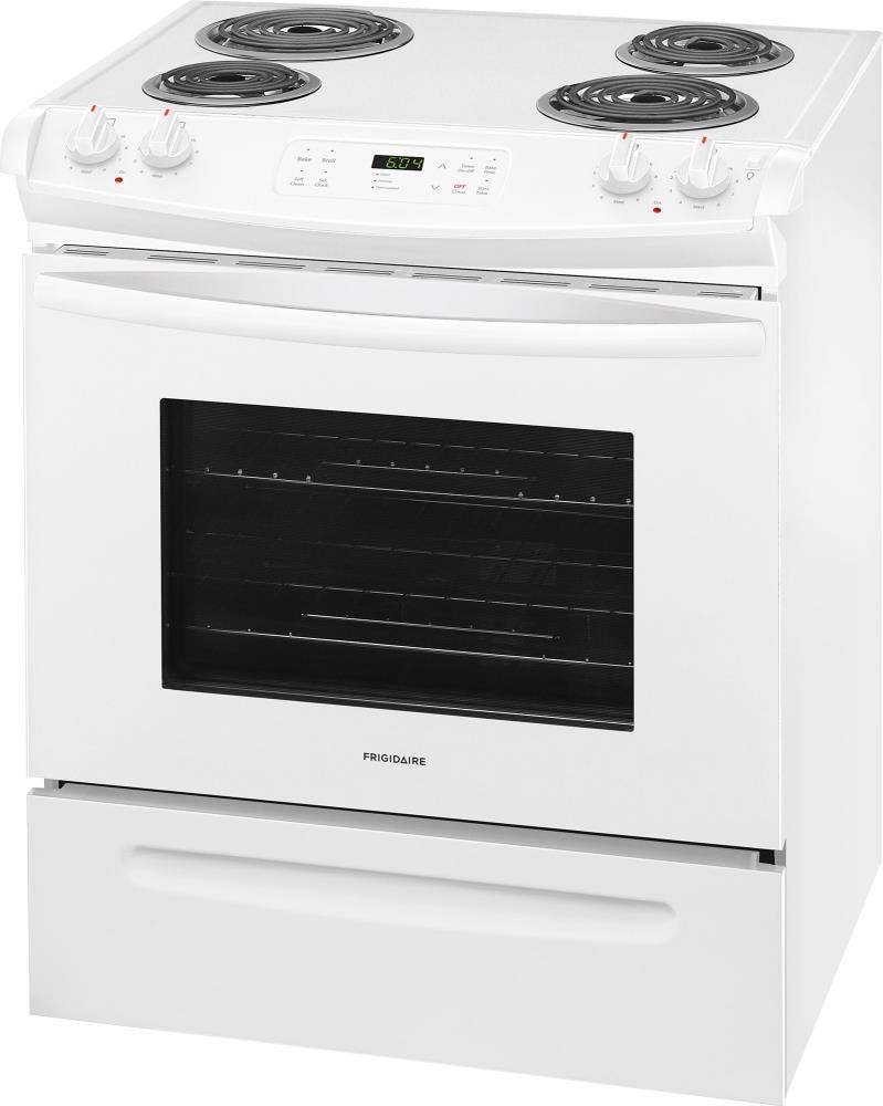 Frigidaire Coil Surface Self-cleaning Slide-In Electric Range (White ...