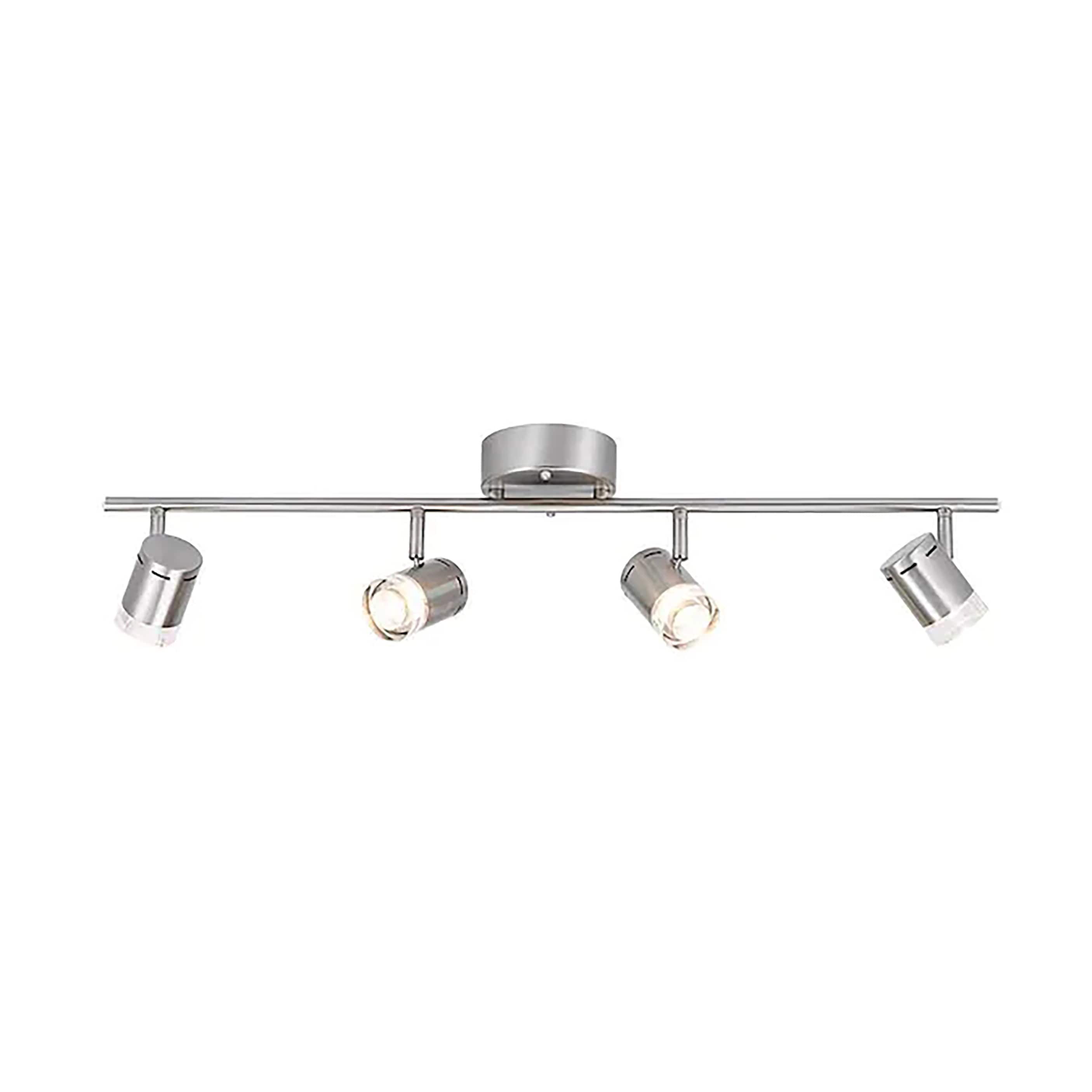 Nystrom 24-inch (610 mm) Contemporary 5-Hook Rack, White and Brushed Nickel
