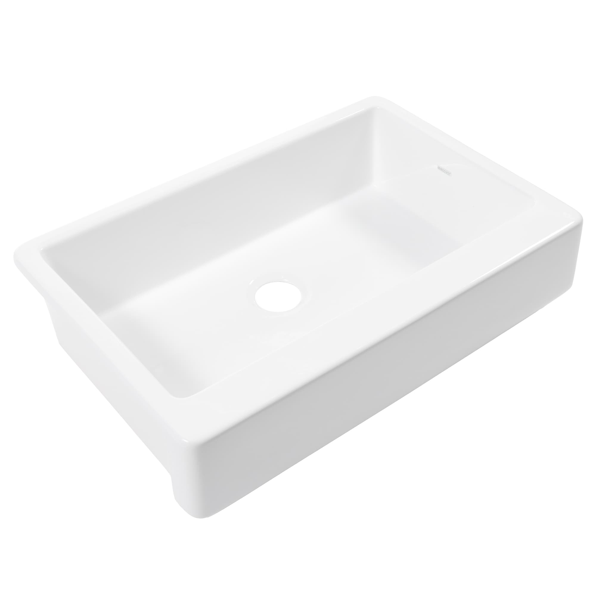 SINKOLOGY SK456-34FC Grace Undermount 33.85-in x 22.8-in Fireclay Single bowl Kitchen Sink
