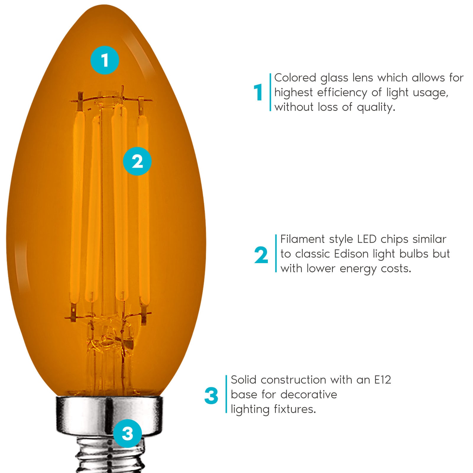 Luxrite LR21746-3PK Dec-Led-Light-Bulbs - View #3