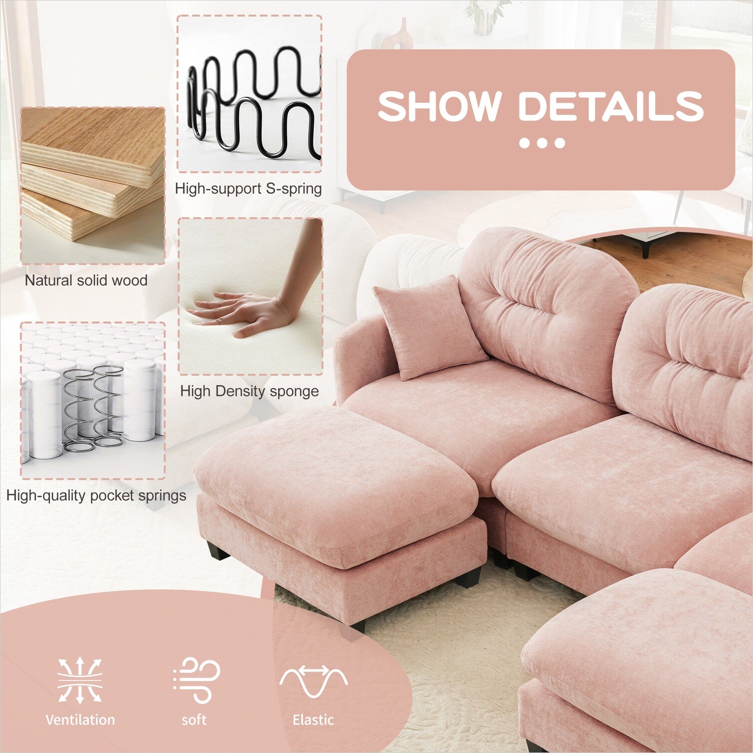 SunJet FGFST4T2O8AN Sofas-Loveseats - View #4