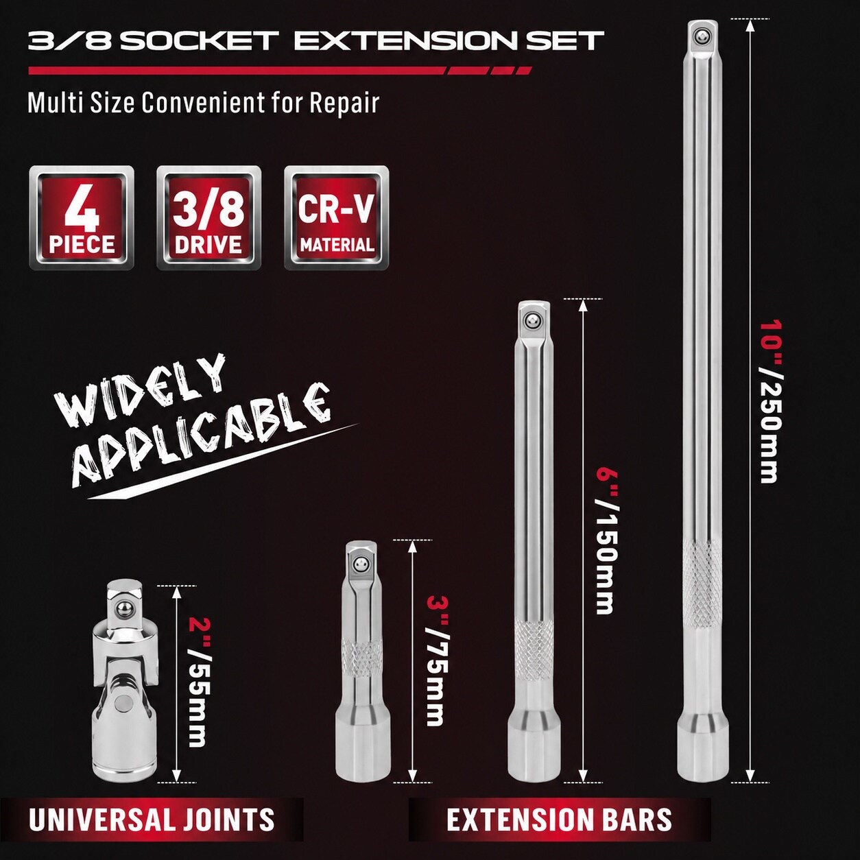Linder Group Inc L3WO3GMX Socket-Extensions - View #2