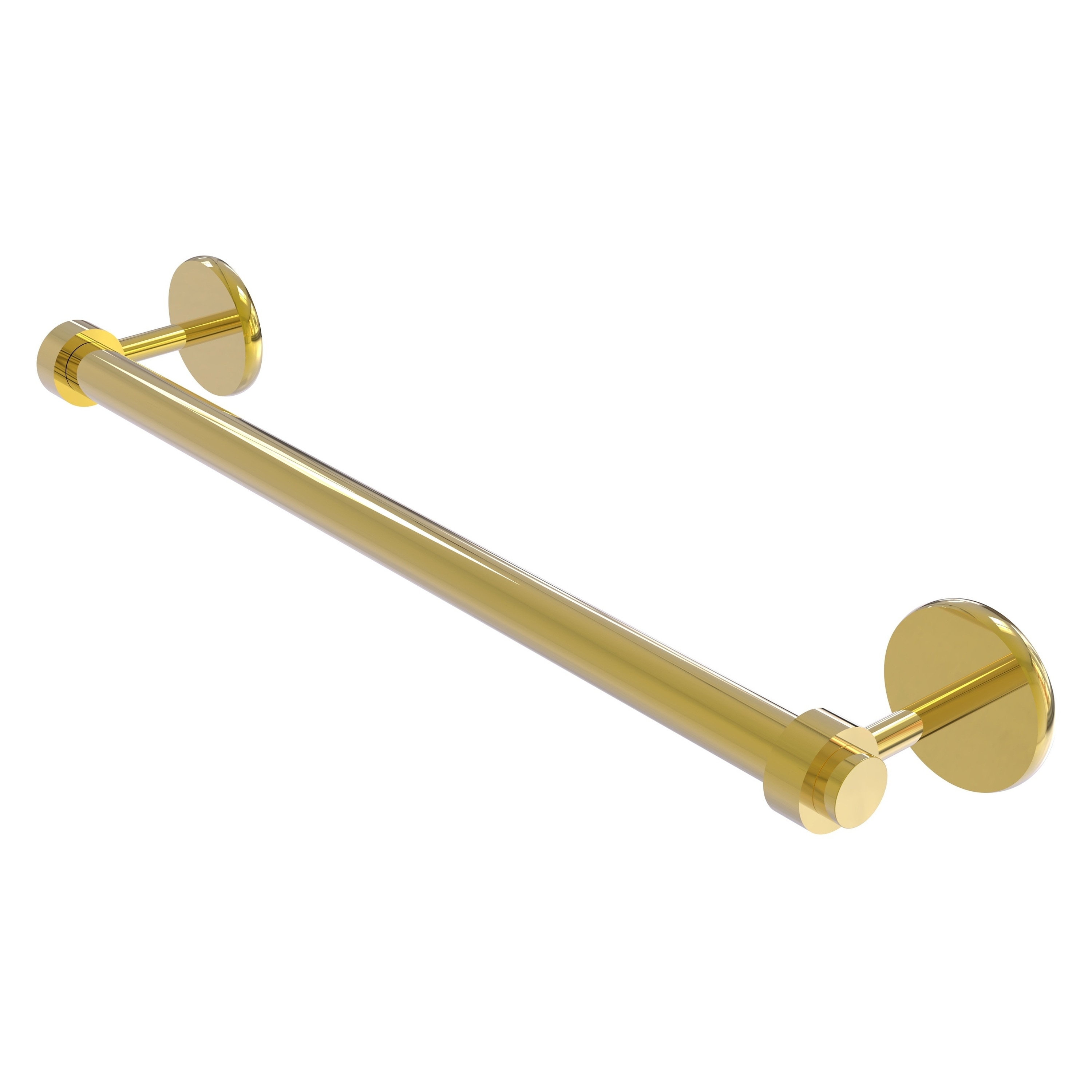 Allied Brass 7251/36-PB Satellite Orbit Two 36-in Polished Brass Wall mount Single Towel Bar