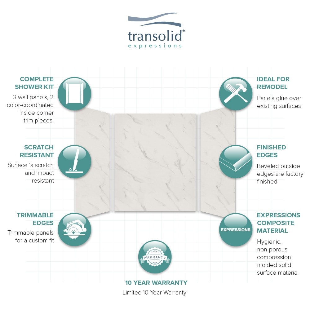 Transolid EWK606072-41 Shower-Wall-Surrounds - View #5