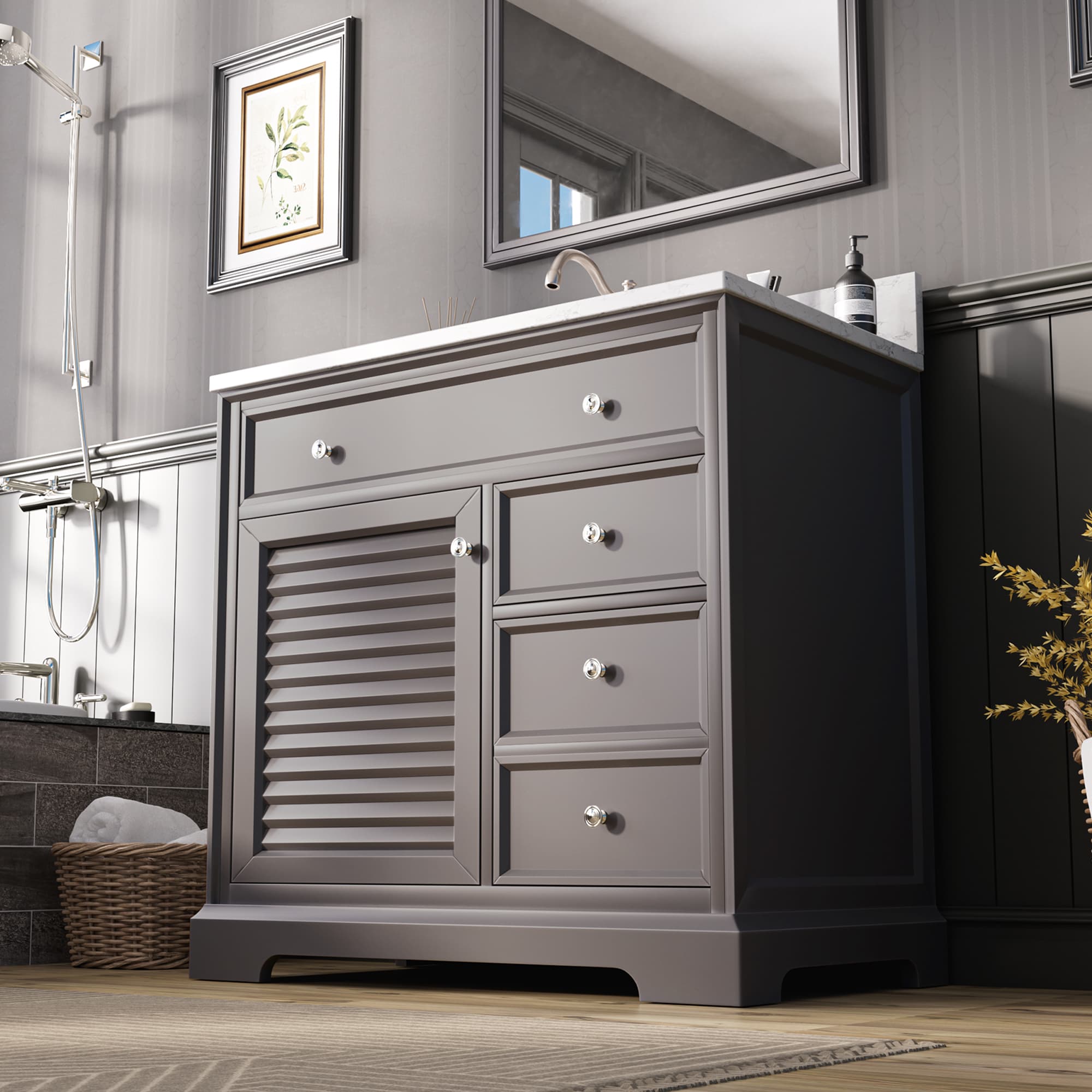 JEAREY 48LJ-LG Bath-Vanity-Combo - View #8