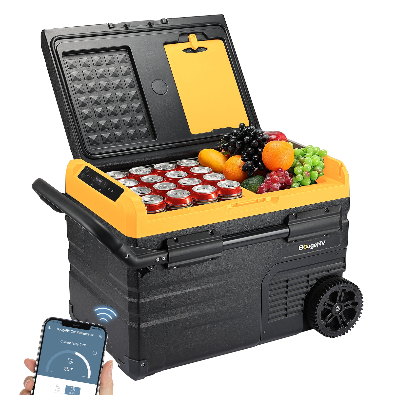 BougeRV's Colorful Edition Outdoor Portable Fridge, Designed for