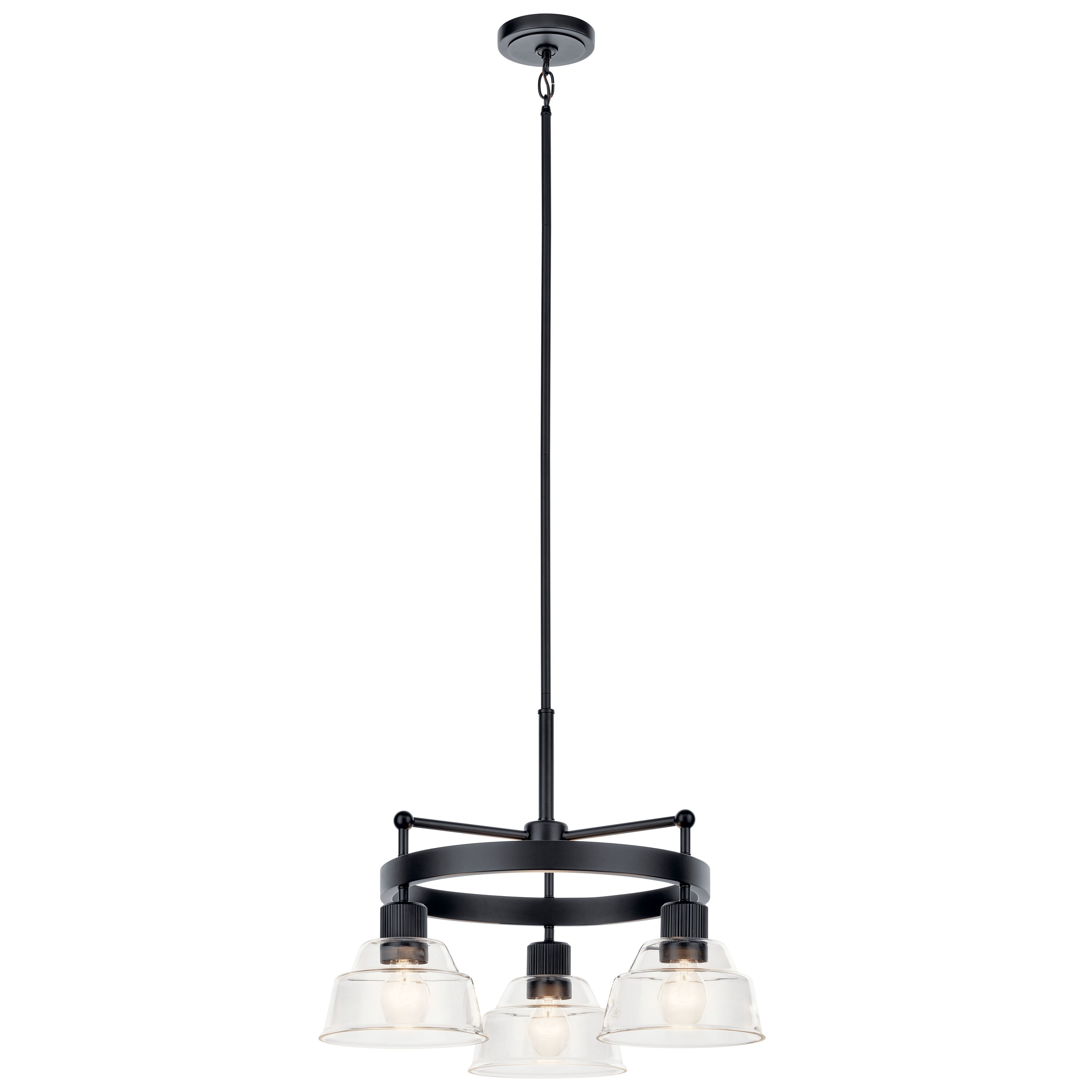 Kichler Eastmont 3-Light Black Vintage Chandelier