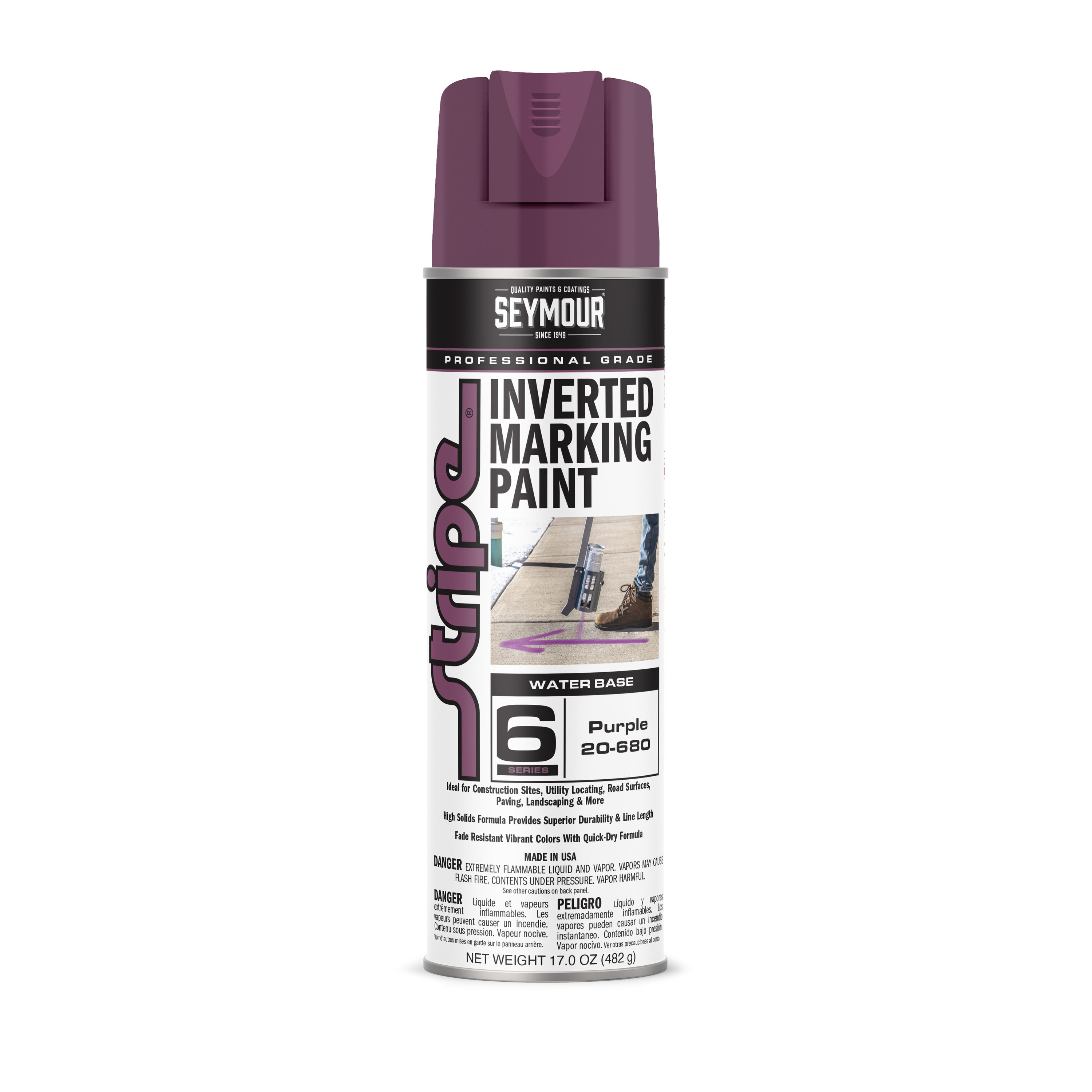 SEYMOUR 0000200680 Purple Spray paint ( NET WT