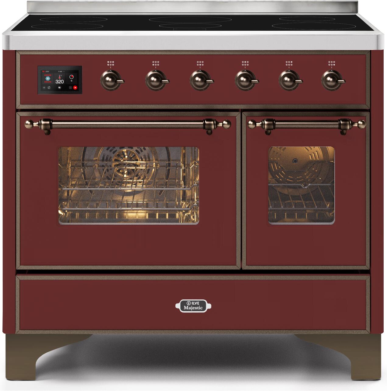 induction range cookers with pyrolytic cleaning