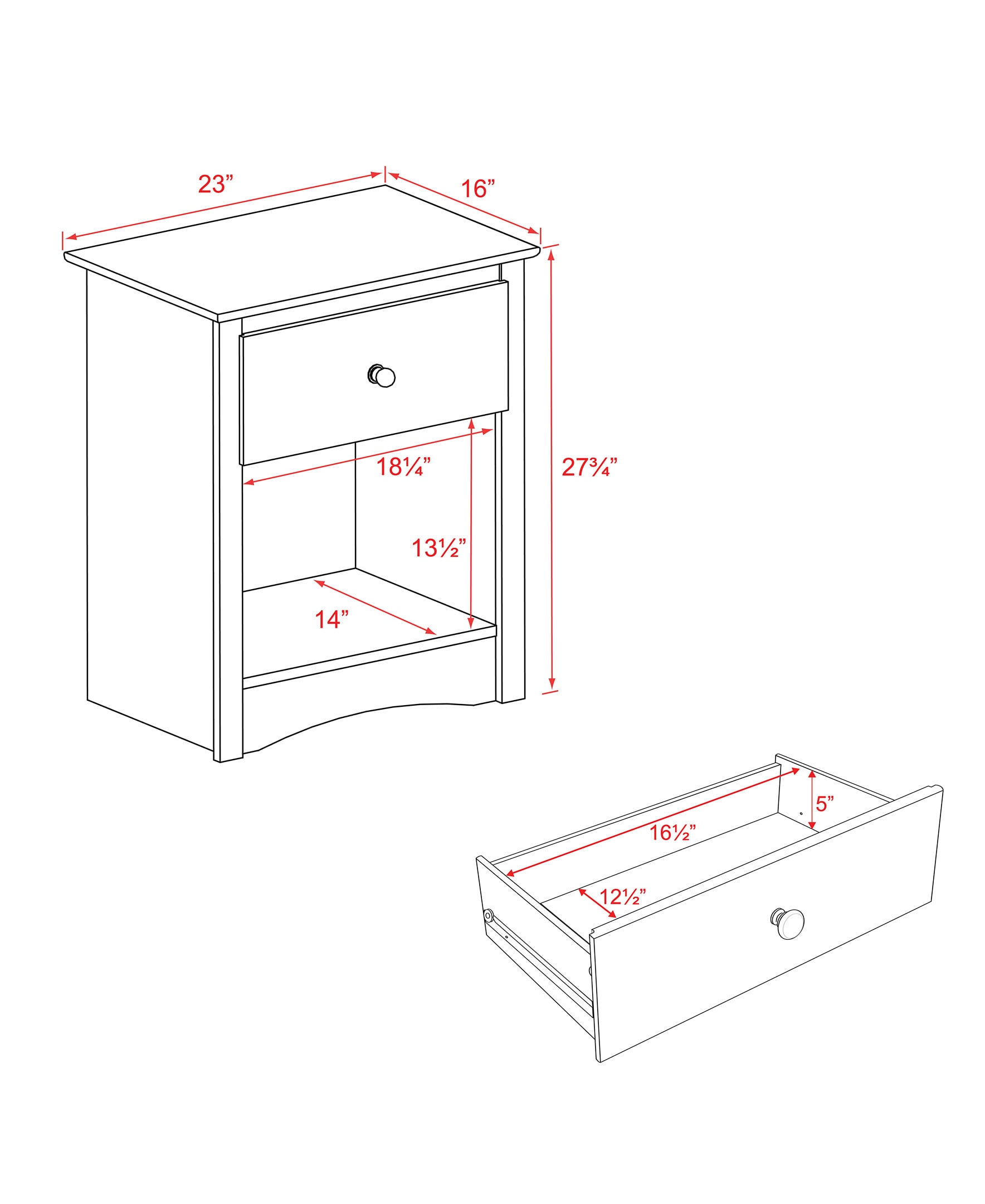 Prepac EDC-2401 nightstands - View #9