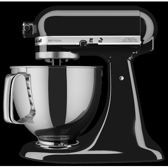 Strippen Overtekenen stikstof KitchenAid Artisan 5-Quart 10-Speed Onyx Black Residential Stand Mixer in  the Stand Mixers department at Lowes.com