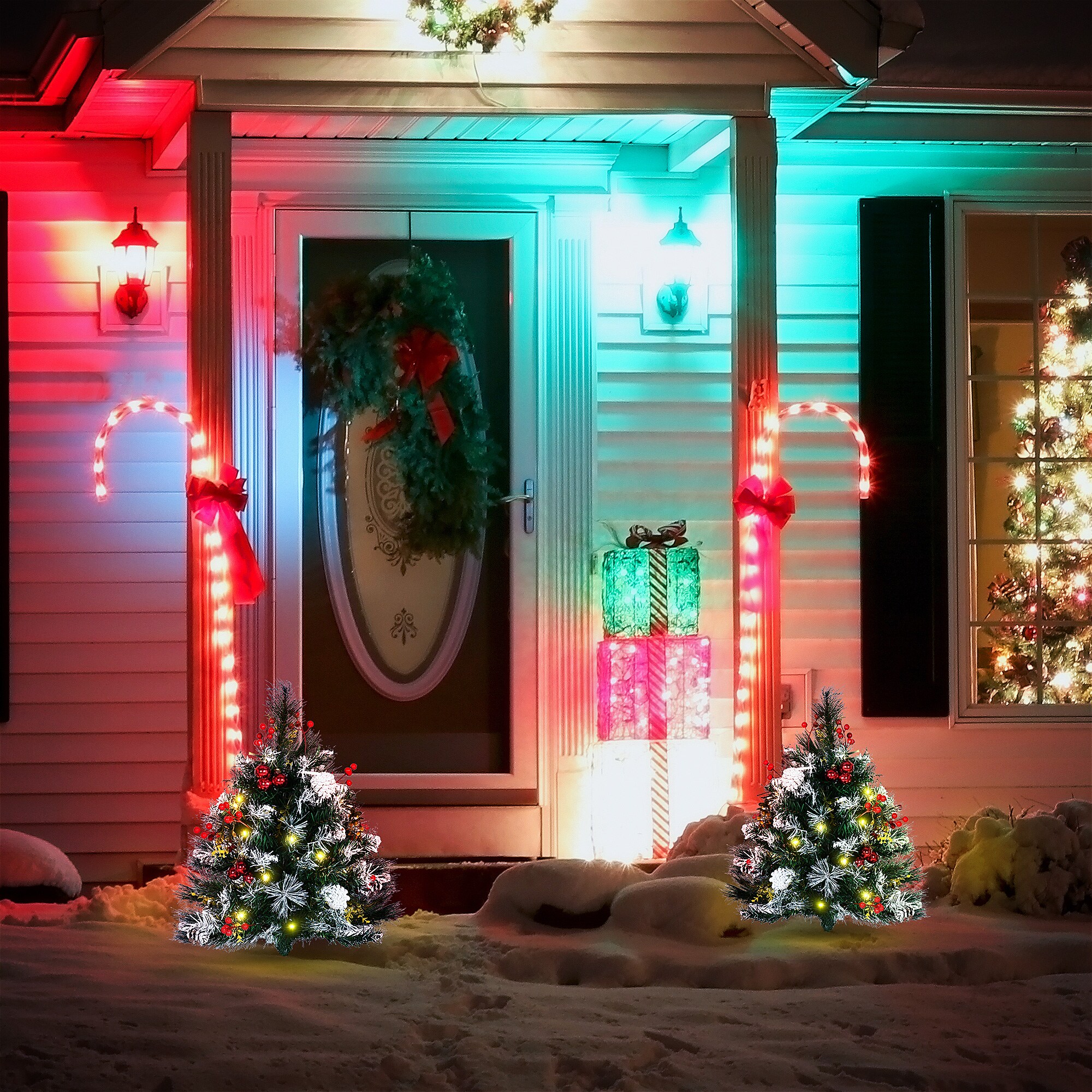 HomCom 830-580V00GN Artificial-Christmas-Trees - View #2