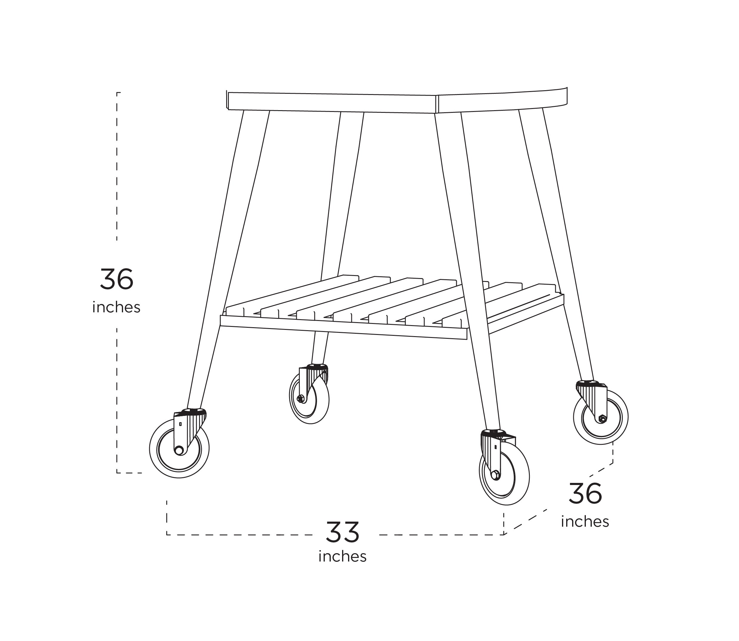 WPPO WKI-TRO66 Grill-Carts-Grill-Stands - View #3