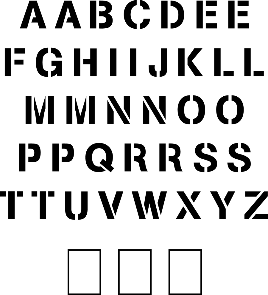 Stencil Ease Arial Uppercase Alphabet Stencil - 8-in, Durable, Reusable,  Easy to Clean, For Pavement Marking, Spray or Roller
