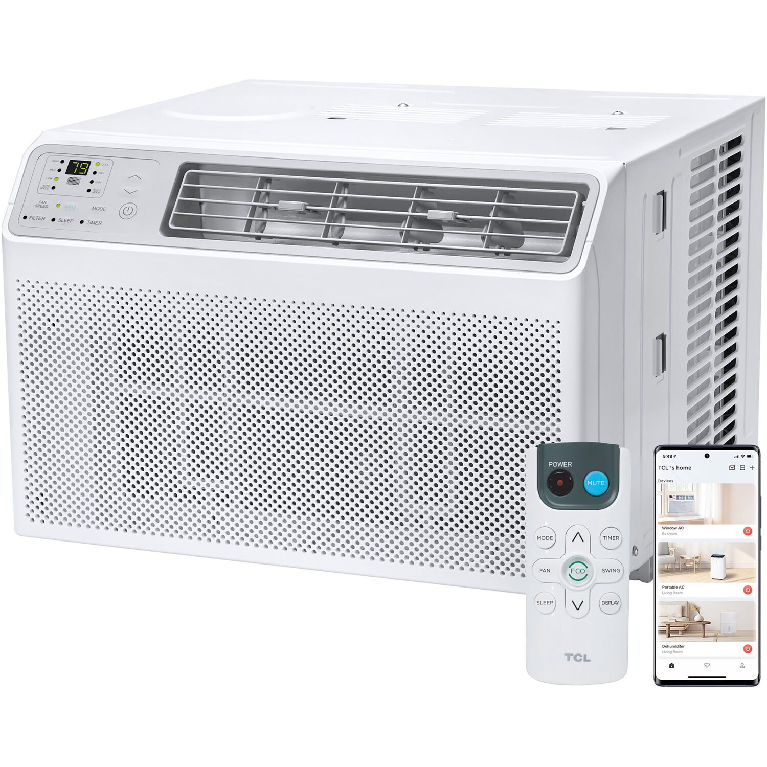 TCL H10W35W Medium Room Window Air Conditioner , Remote Included ( 115-Volt , 10000-BTU ) ENERGY STAR Certified