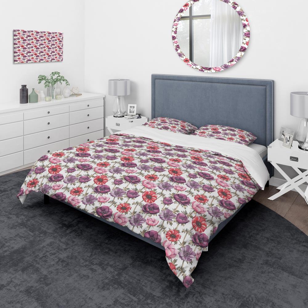 Designart BED17560-T 3 -Piece White Twin Duvet cover Set