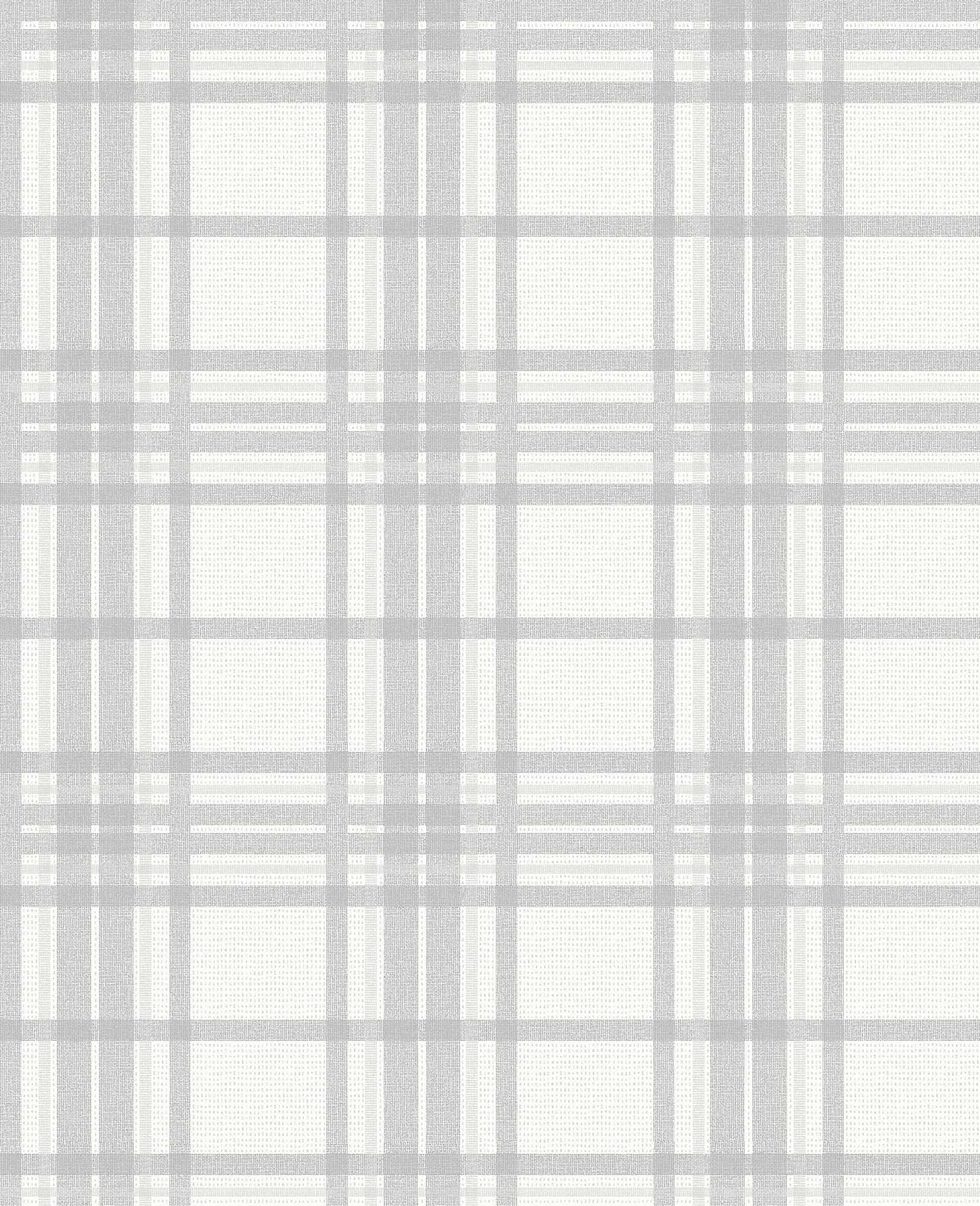 Graham & Brown 104804 Highland 56-Sq. Feet Grey Vinyl Textured Plaid Unpasted Wallpaper