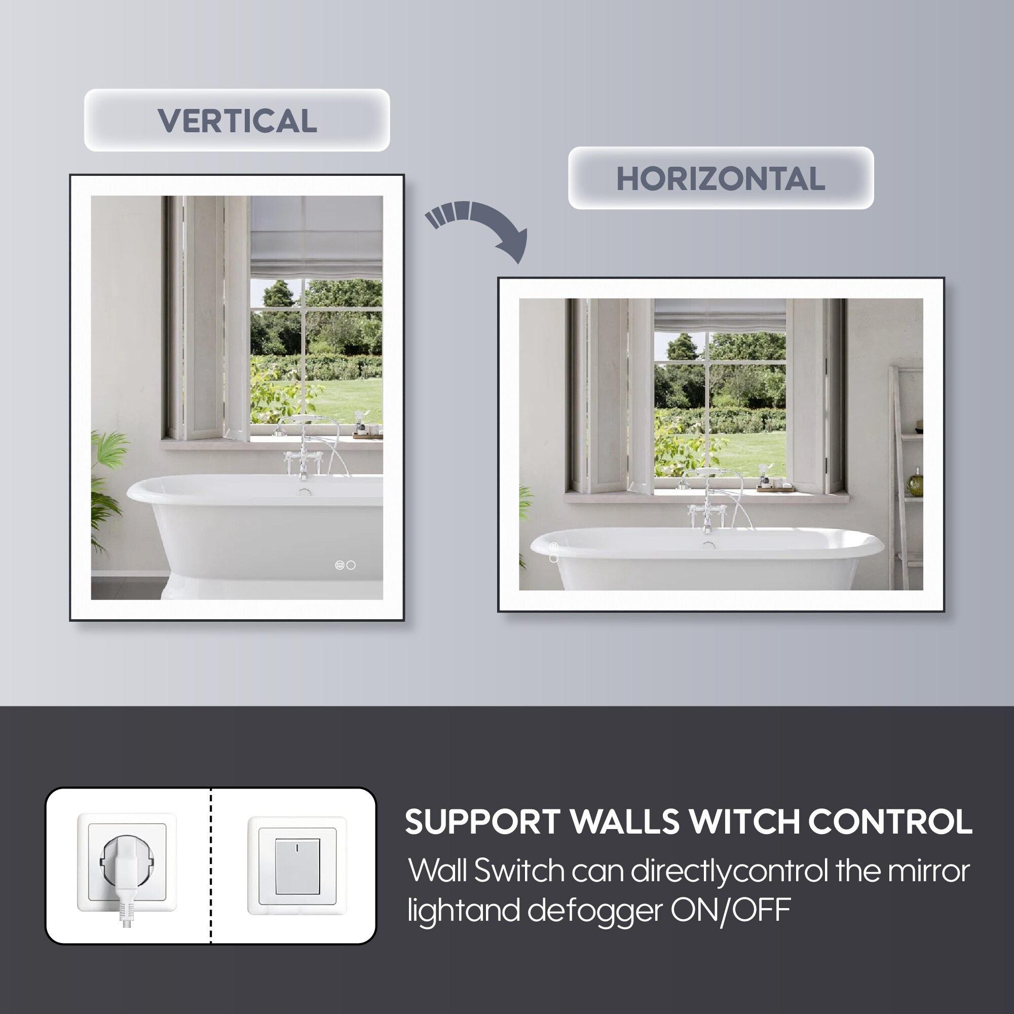 CALVON HML2432BL Framed-Bath-Mirrors - View #9