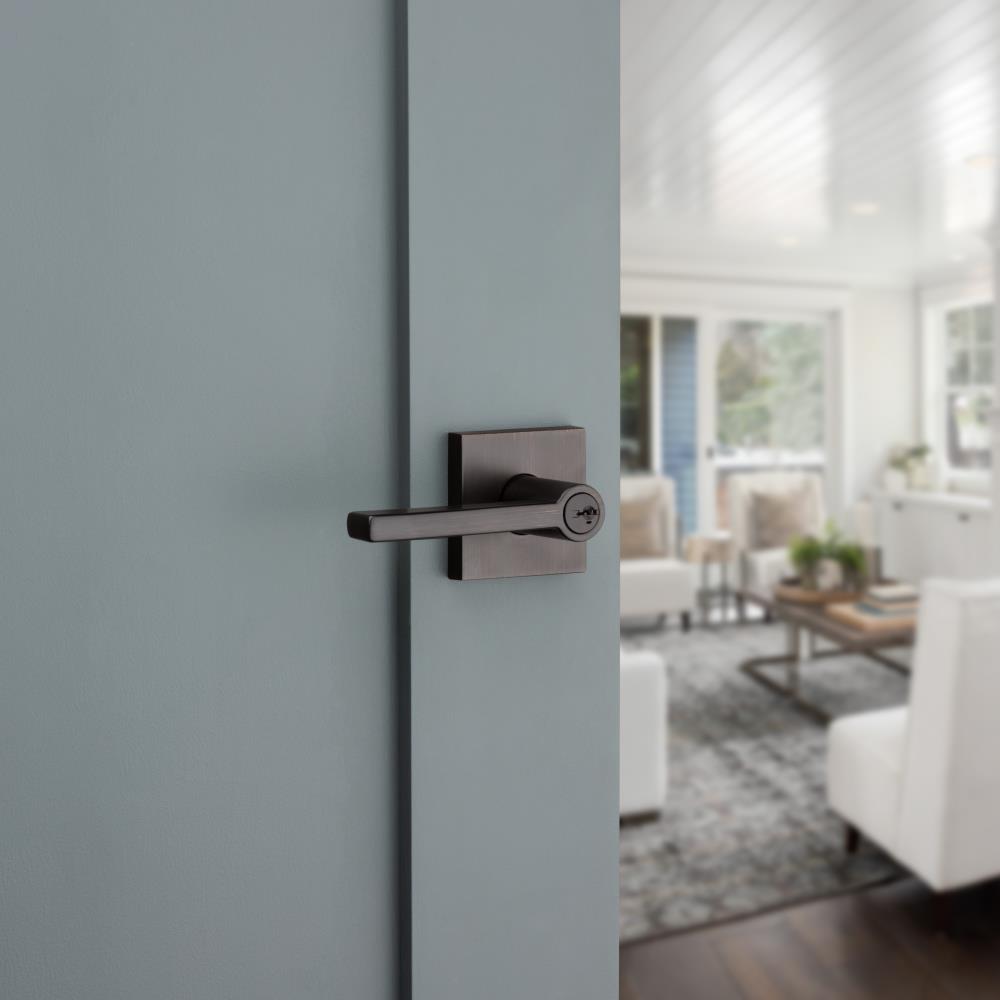 Kwikset Signature Series Halifax Venetian Bronze Exterior Keyed Entry ...