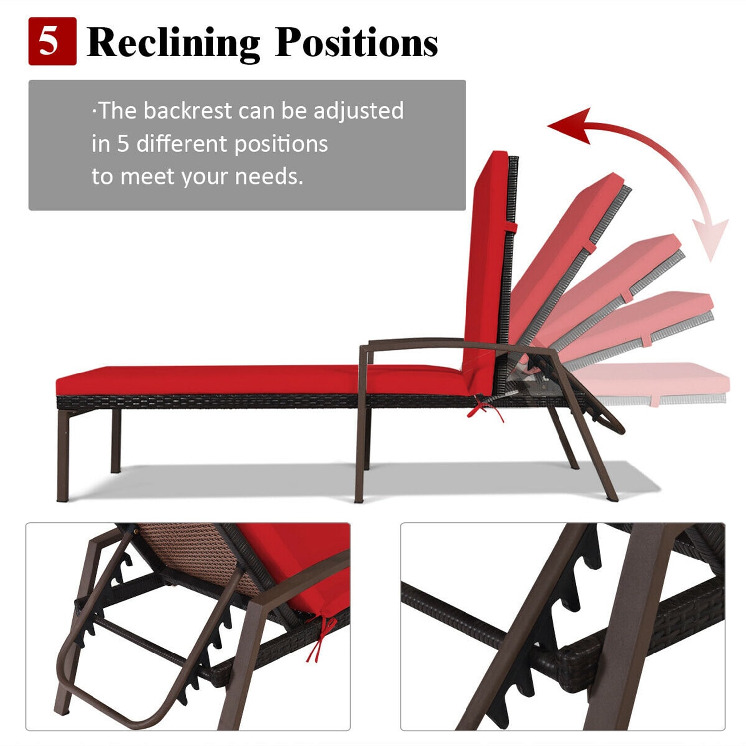 Forclover HYFE-70261RE Patio-Chairs - View #3
