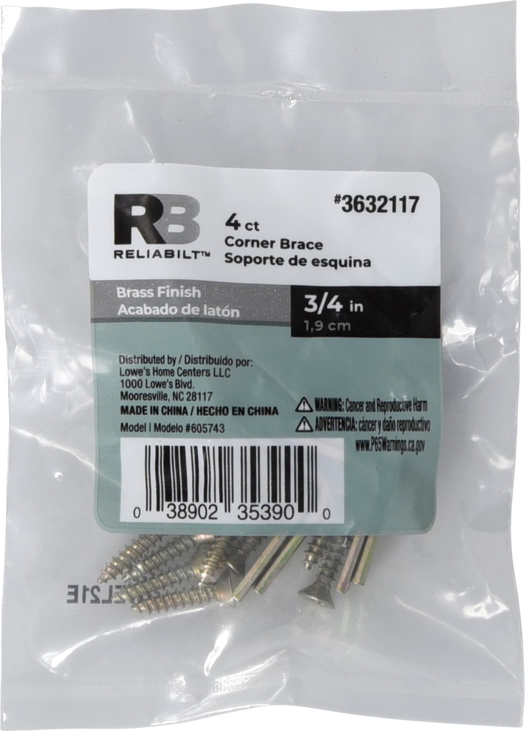 RELIABILT 605743 Mending-Plates-Brackets-Braces - View #3