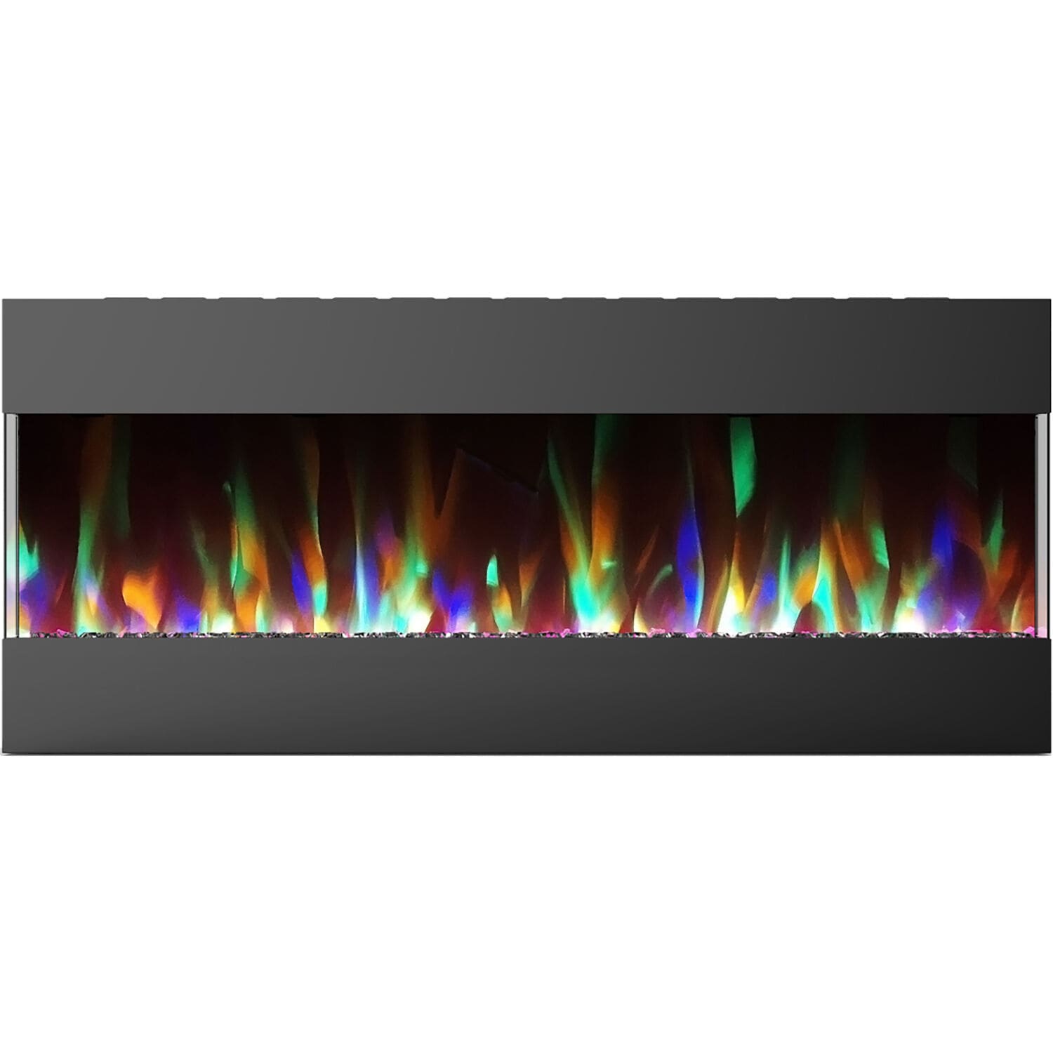 Cambridge CAM50RECWMEF-1BLK 50-in W Black Wall mount LED Wall-mount Electric Fireplace with Remote Control Included